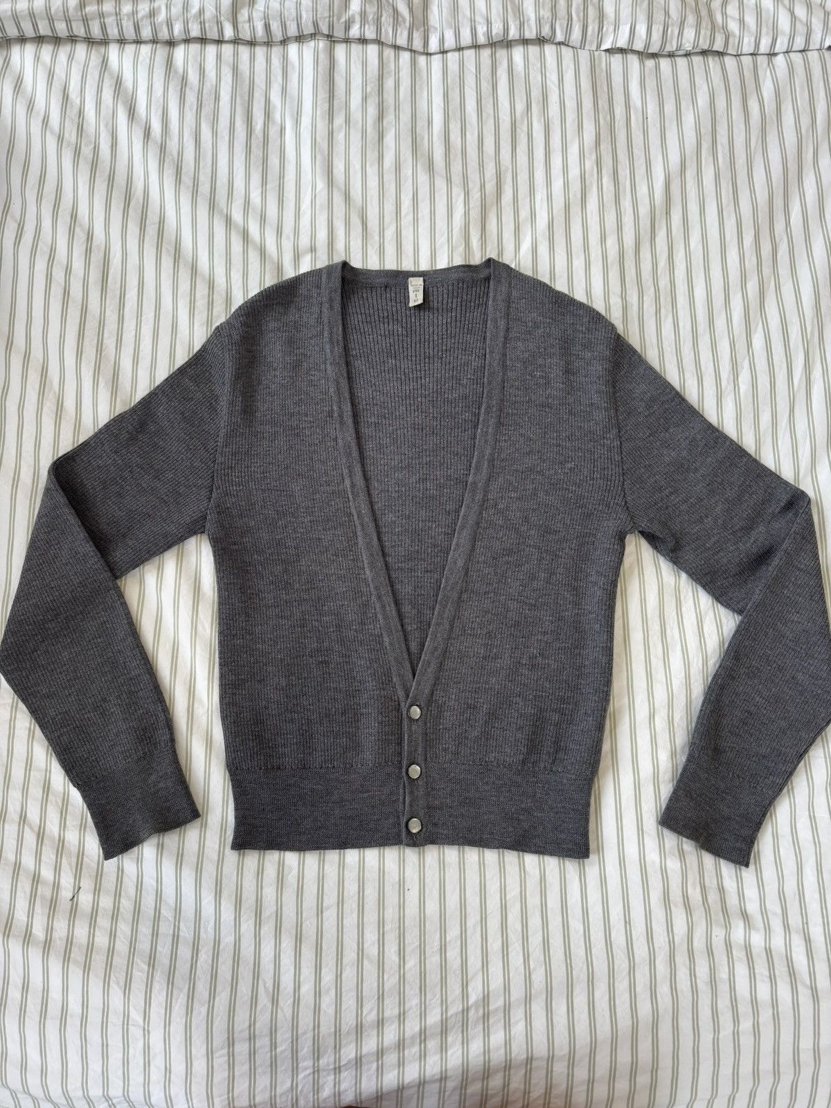Miu Miu Miu Miu Men’s Grey Cardigan Size US M / EU 48-50 / 2 - 1 Thumbnail