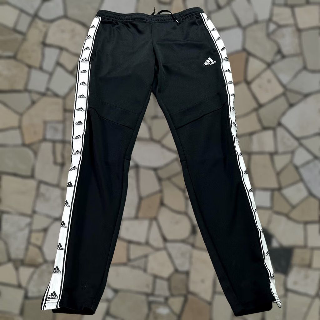 Adidas Adidas Track Pants Womens Small Black Climacool Taped Zip Joggers FK6975 Size 28" / US 6 / IT 42 - 1 Thumbnail