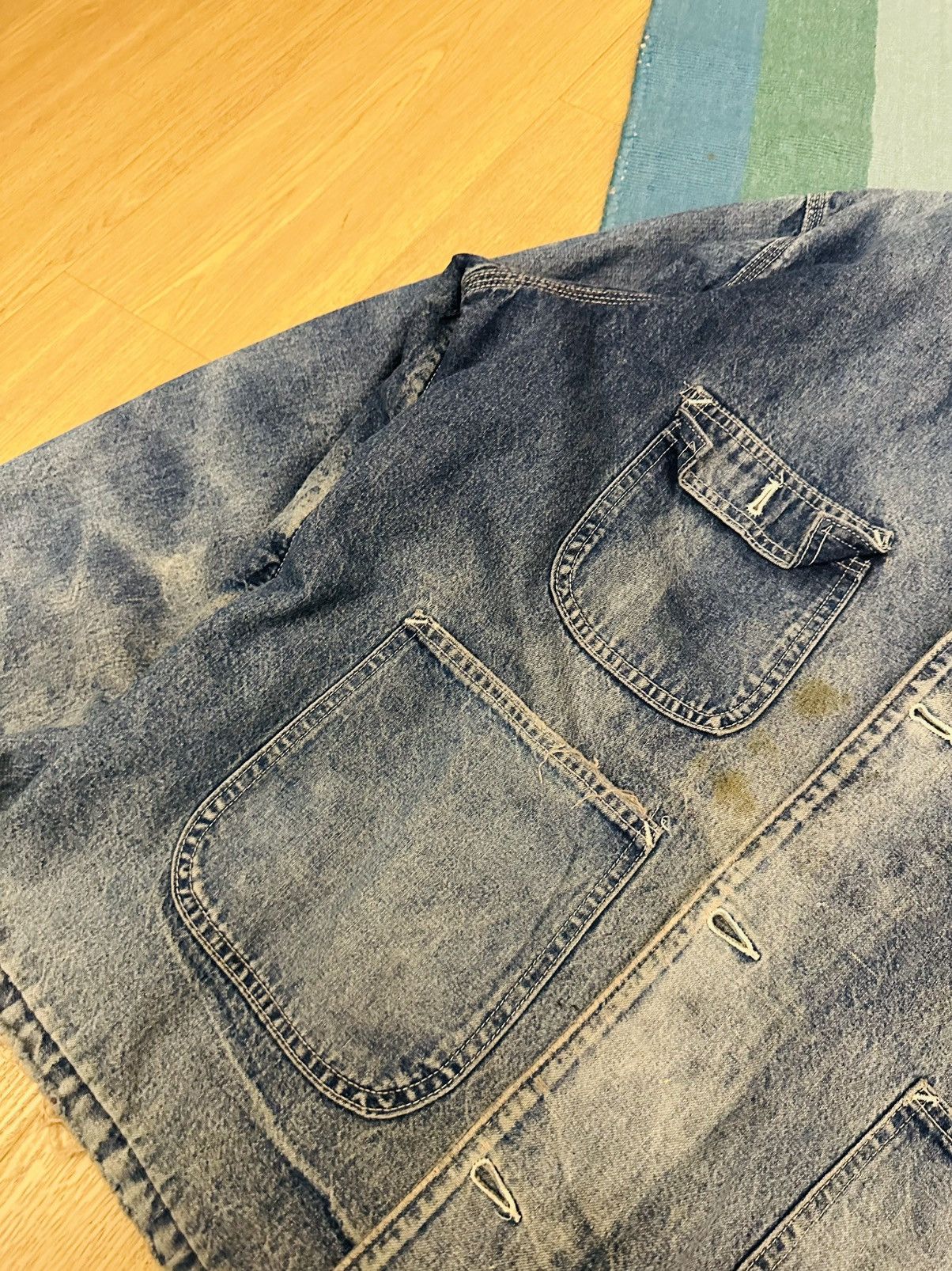 Carhartt Vintage 90s Carhartt Chore Jacket Denim XL Size US XL / EU 56 / 4 - 6 Thumbnail