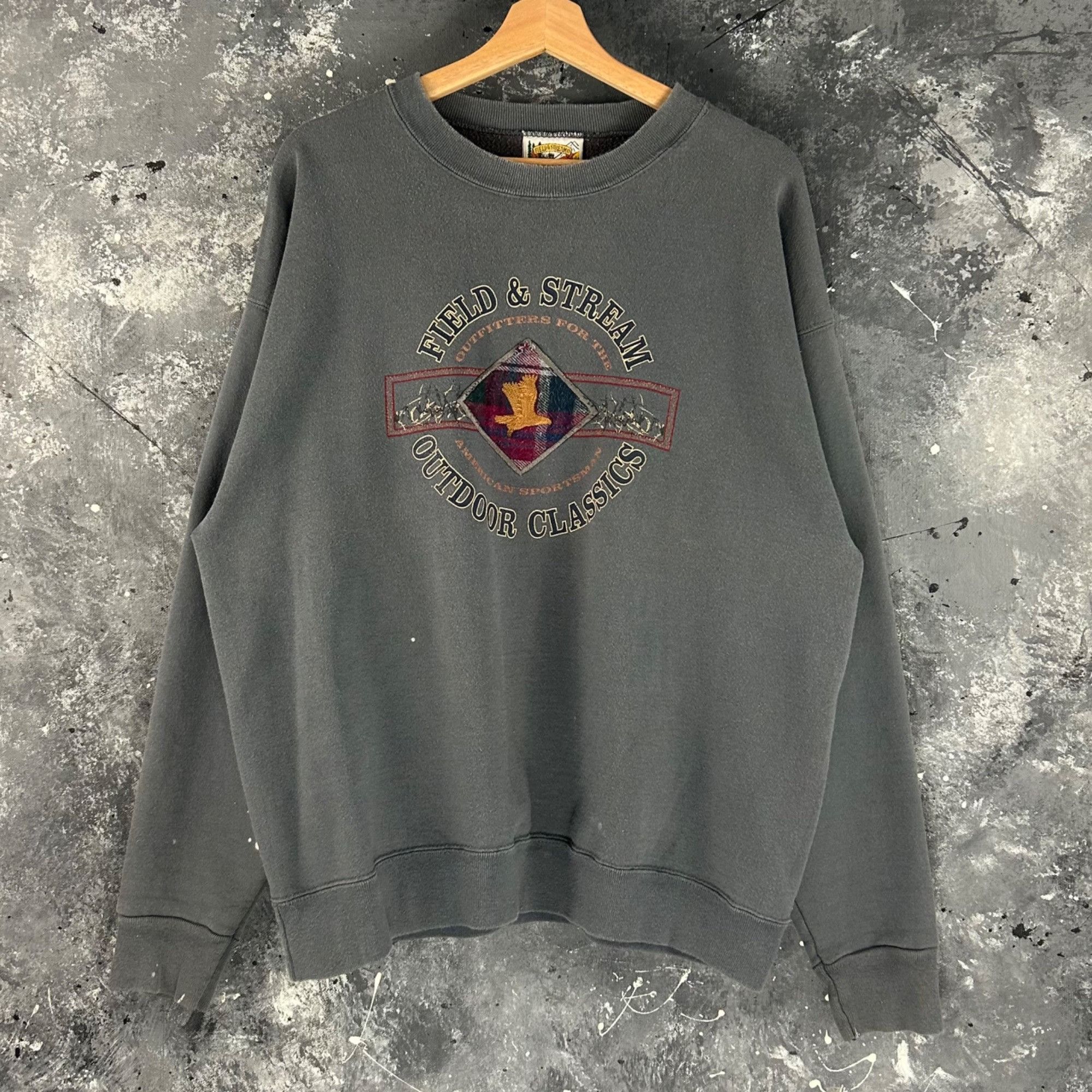 Vintage Vintage 1990’s Field & stream outdoor classics sweatshirt Size US L / EU 52-54 / 3 - 1 Thumbnail