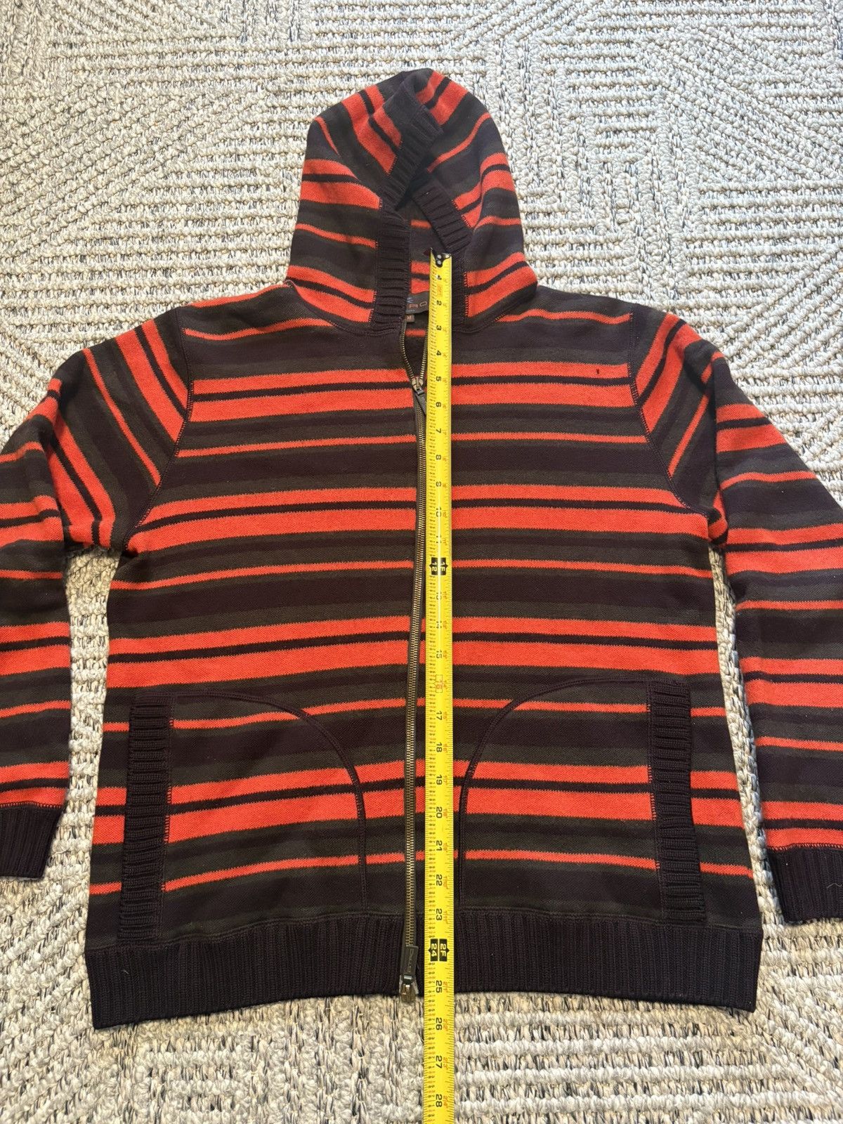 Etro Vintage Etro Wool Striped Zip Up Hoodie Size M Size US M / EU 48-50 / 2 - 6 Thumbnail