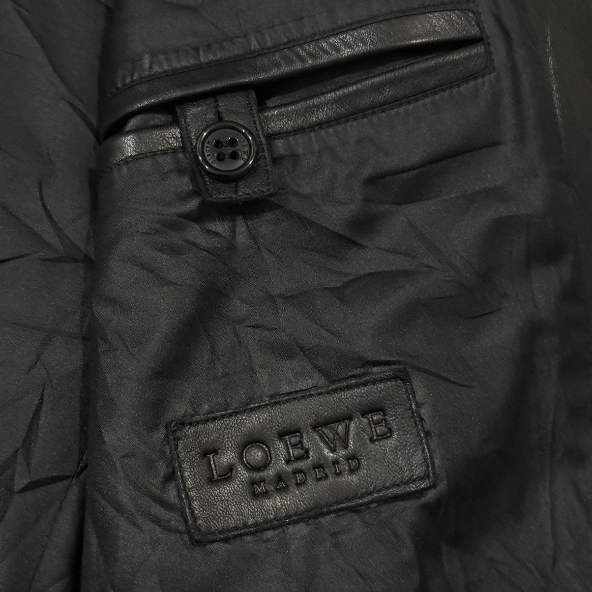 Loewe Vintage Loewe Madrid Lamb Leather Buttons Jacket Size US M / EU 48-50 / 2 - 22 Thumbnail