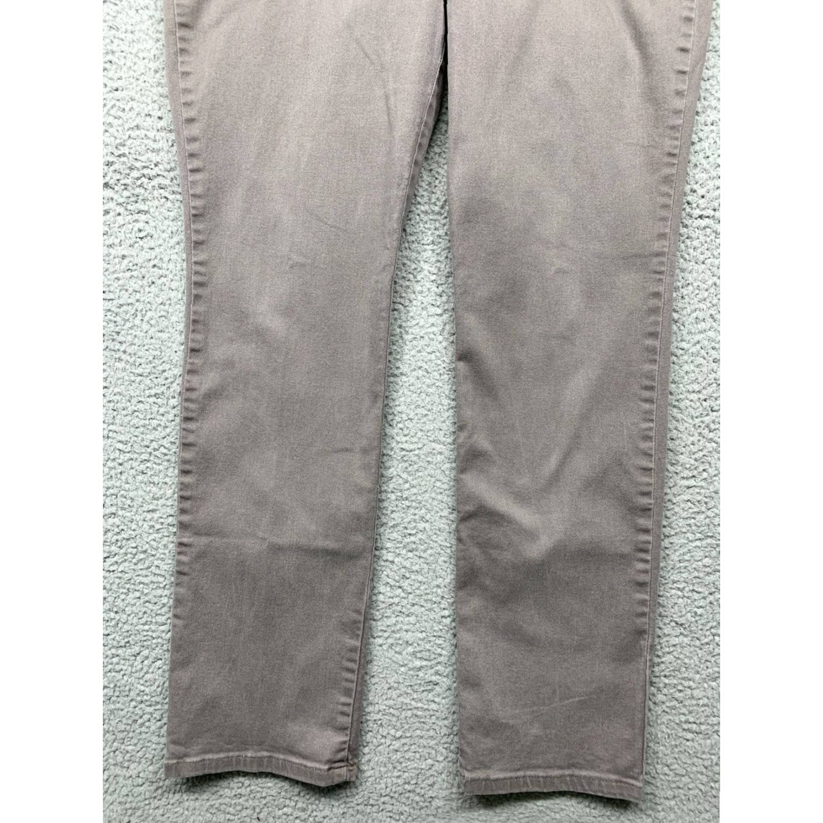 Lee Lee Women's Denim Pants 12M Slim Straight Leg Hi-Rise Light Brown Slim’g Denim Pants Size 34" / US 12 / IT 48 - 3 Thumbnail