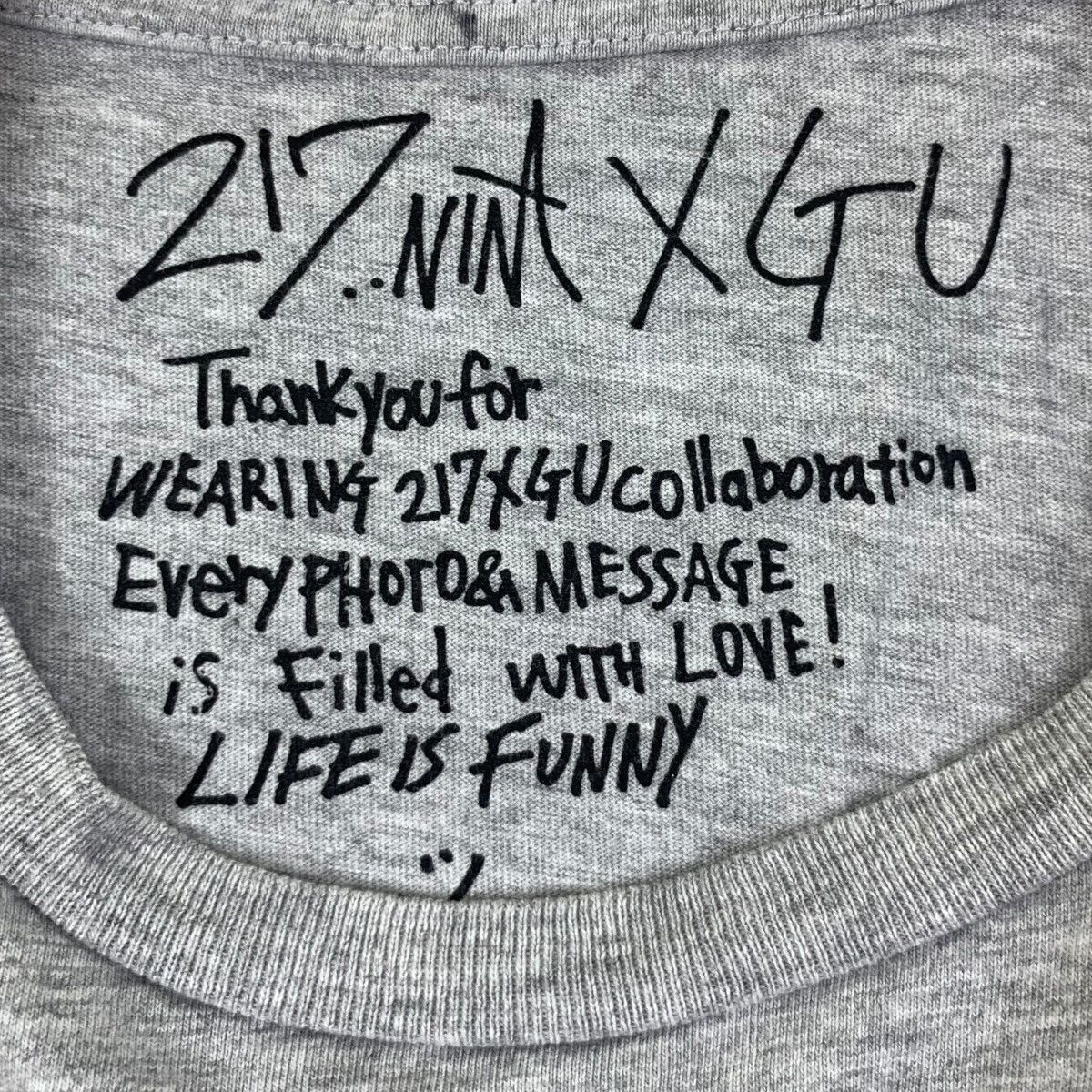 Vintage PHOTOFOLIO GU x 217 NINA Collaboration Tee Shirt Top Life Size XS / US 0-2 / IT 36-38 - 5 Thumbnail