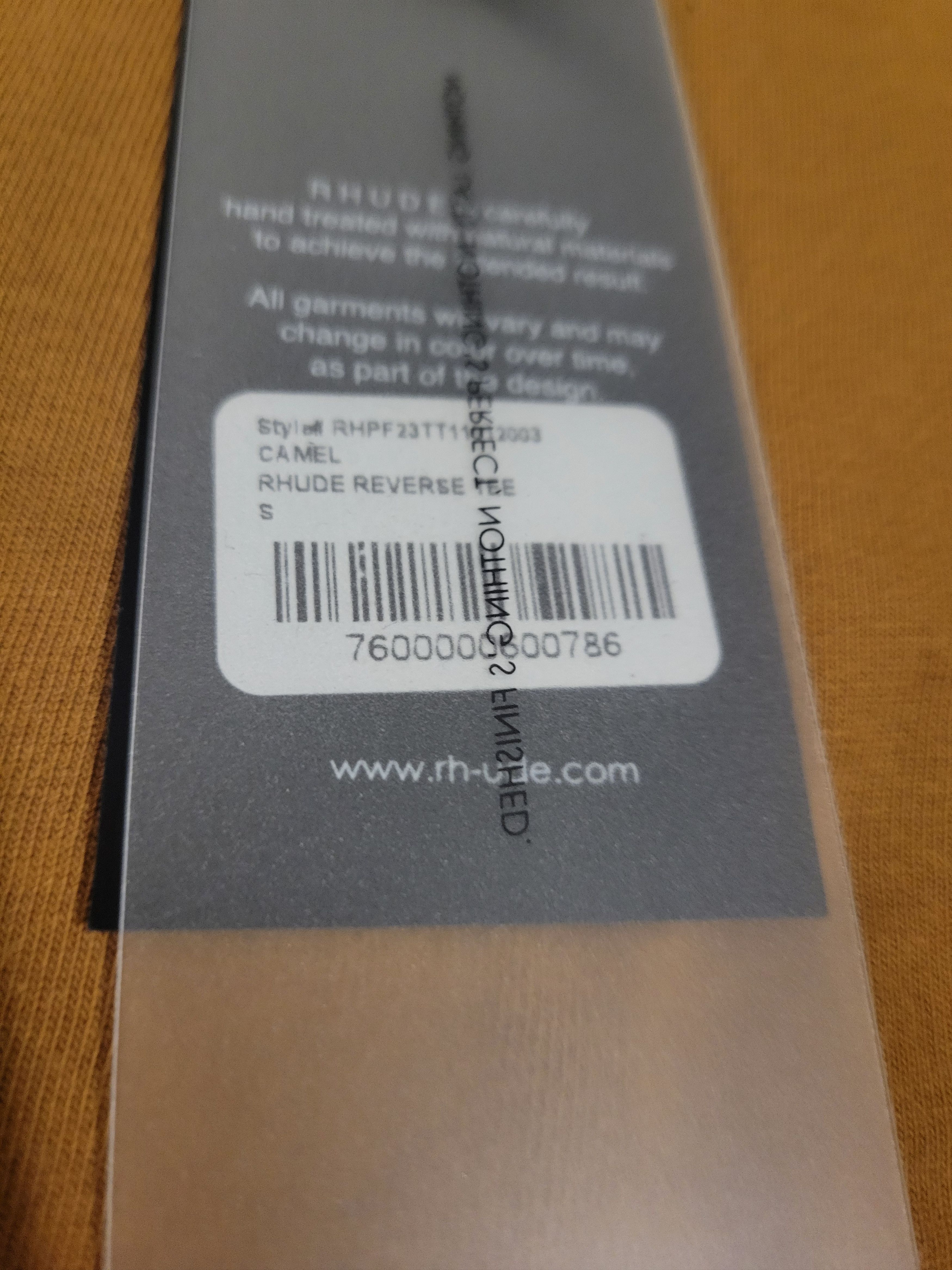 Rhude Rhude Reverse Tee - Camel -Oversized Small -Fits a Med -BNWT Size US S / EU 44-46 / 1 - 11 Thumbnail