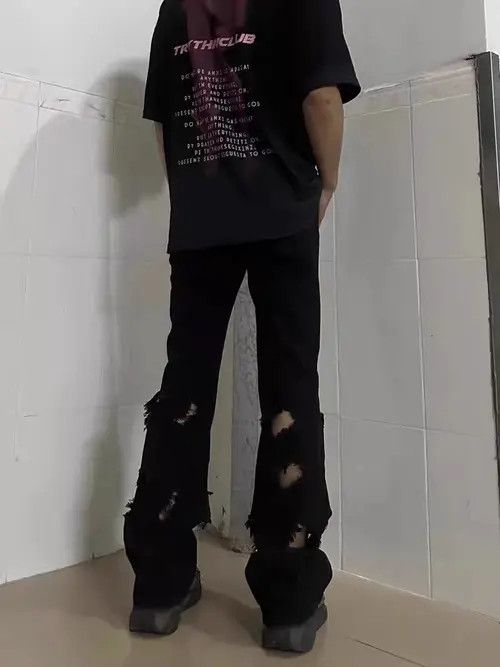 Japanese Brand × Vintage Micro Flared Straight Jeans Size US 32 / EU 48 - 2 Thumbnail