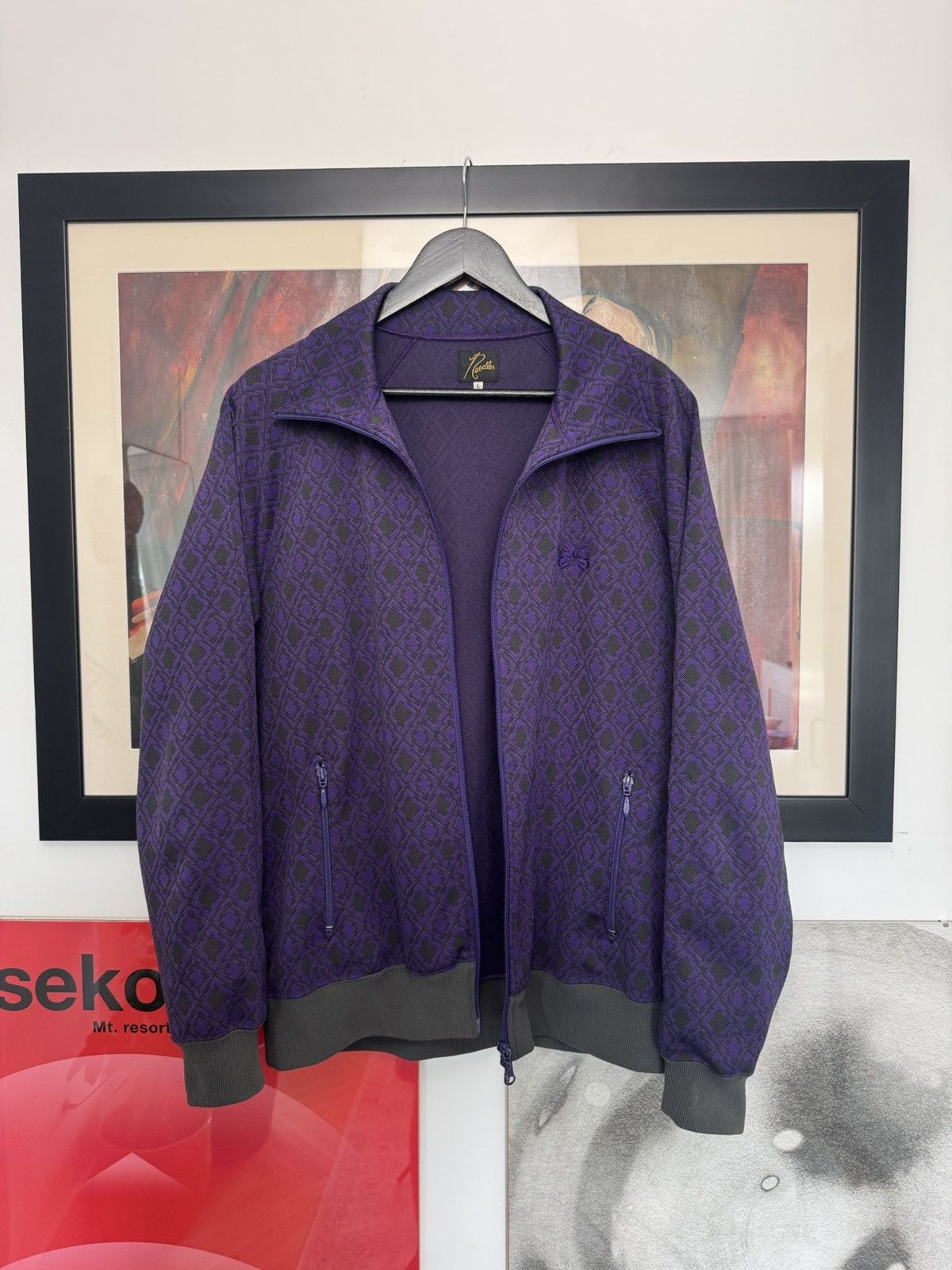 Needles Needles Butterfly Track Top Japanese Purple Japan Designer Size US L / EU 52-54 / 3 - 5 Thumbnail
