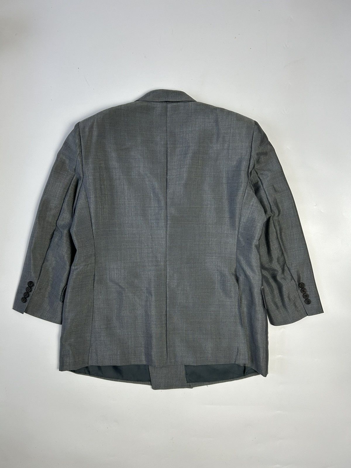 Burberry × Designer BURBERRYS WOOL & MOHAIR DOUBLE BREAST BLAZER Size 38R - 4 Thumbnail