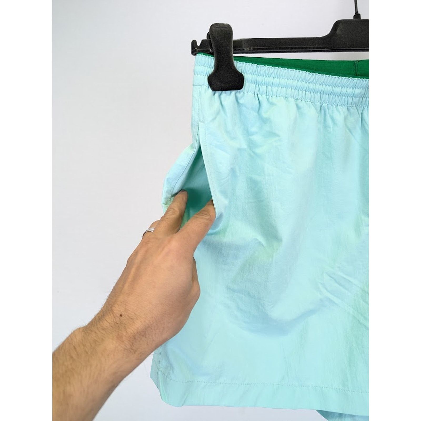 Bottega Veneta o1rshd1 Technical Micro Nylon Long Swim Shorts in Celadon Size US 36 / EU 52 - 5 Thumbnail