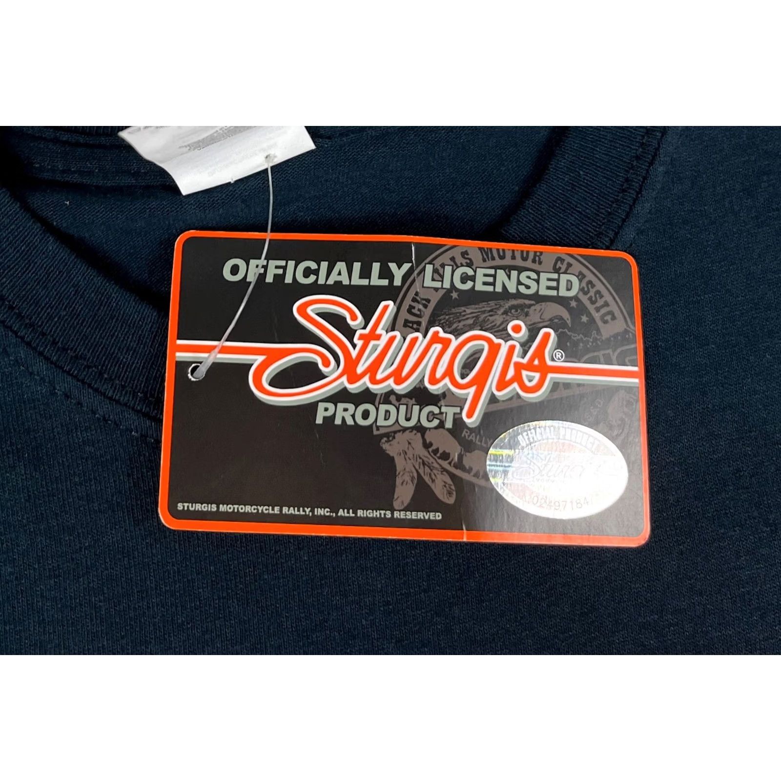 Gildan NWT 2016 Sturgis Black Hills Rally T-Shirt Double-Sided Sz M Gildan Men Cotton Black Size M T-Shirt Motorcycle Vintage/Pre-Owned Approved Size US M / EU 48-50 / 2 - 7 Thumbnail