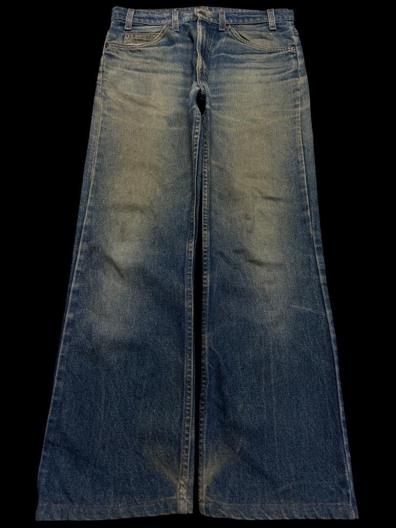 💥Thrashed💥Flare 90s Levi’s 501 Orange Tab Rusty Mudwash Jean