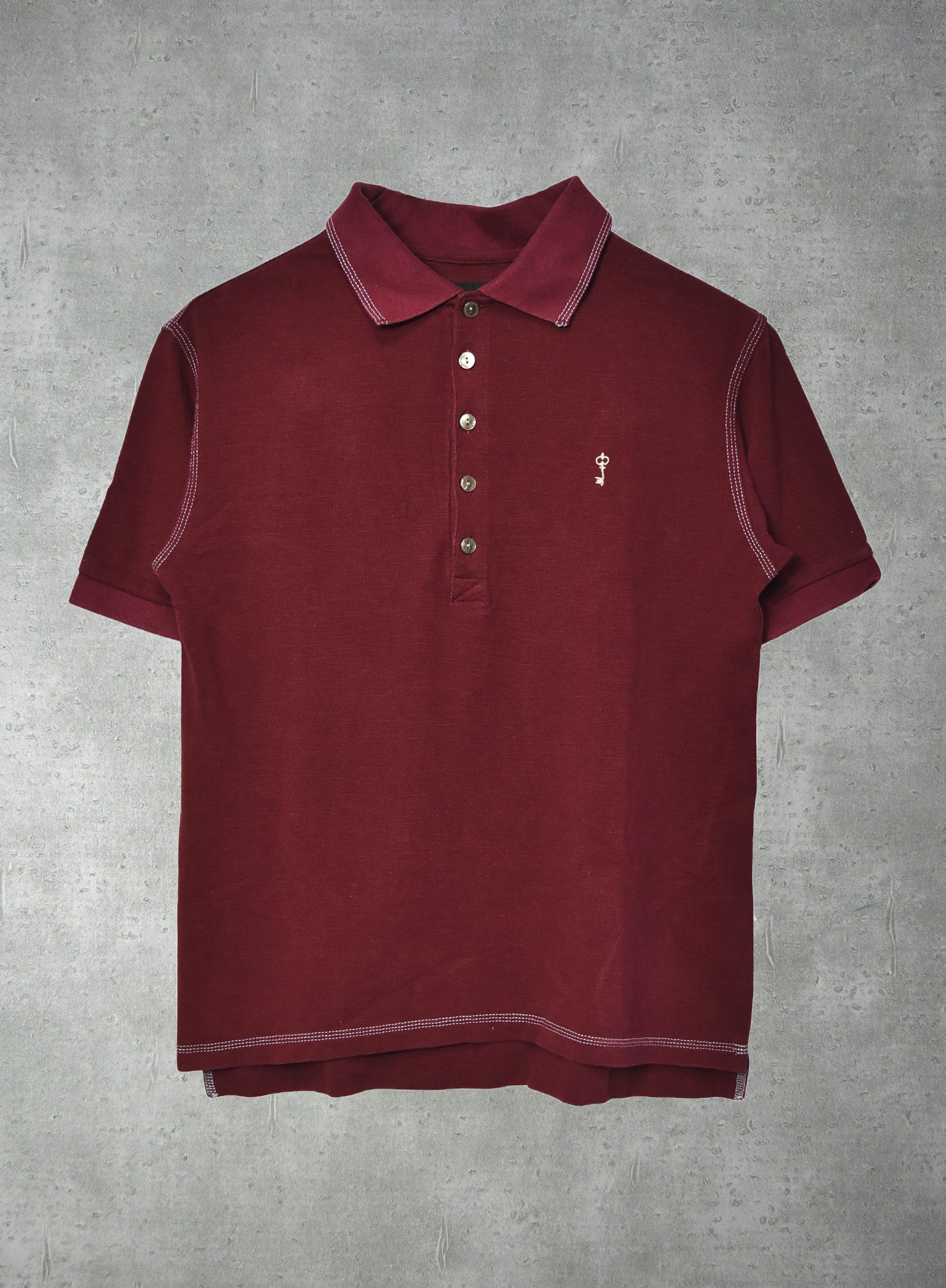 image of Johnbull Small Logo Polo Shirt 24186 - 0542 50 in Red, Men's