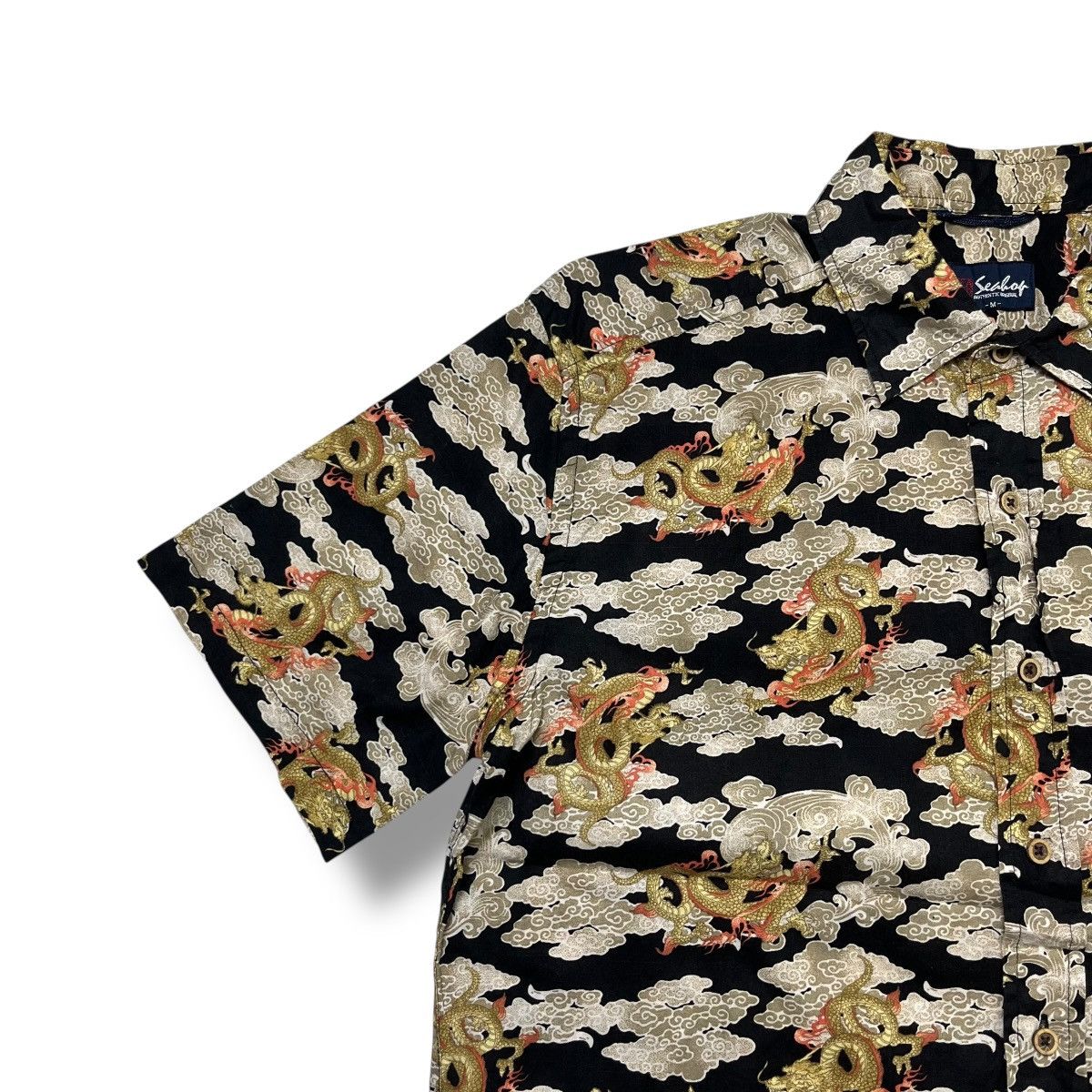 Designer × Japanese Brand Vintage Seahop Flying Dragon pattern button ups shirt Size US M / EU 48-50 / 2 - 3 Thumbnail