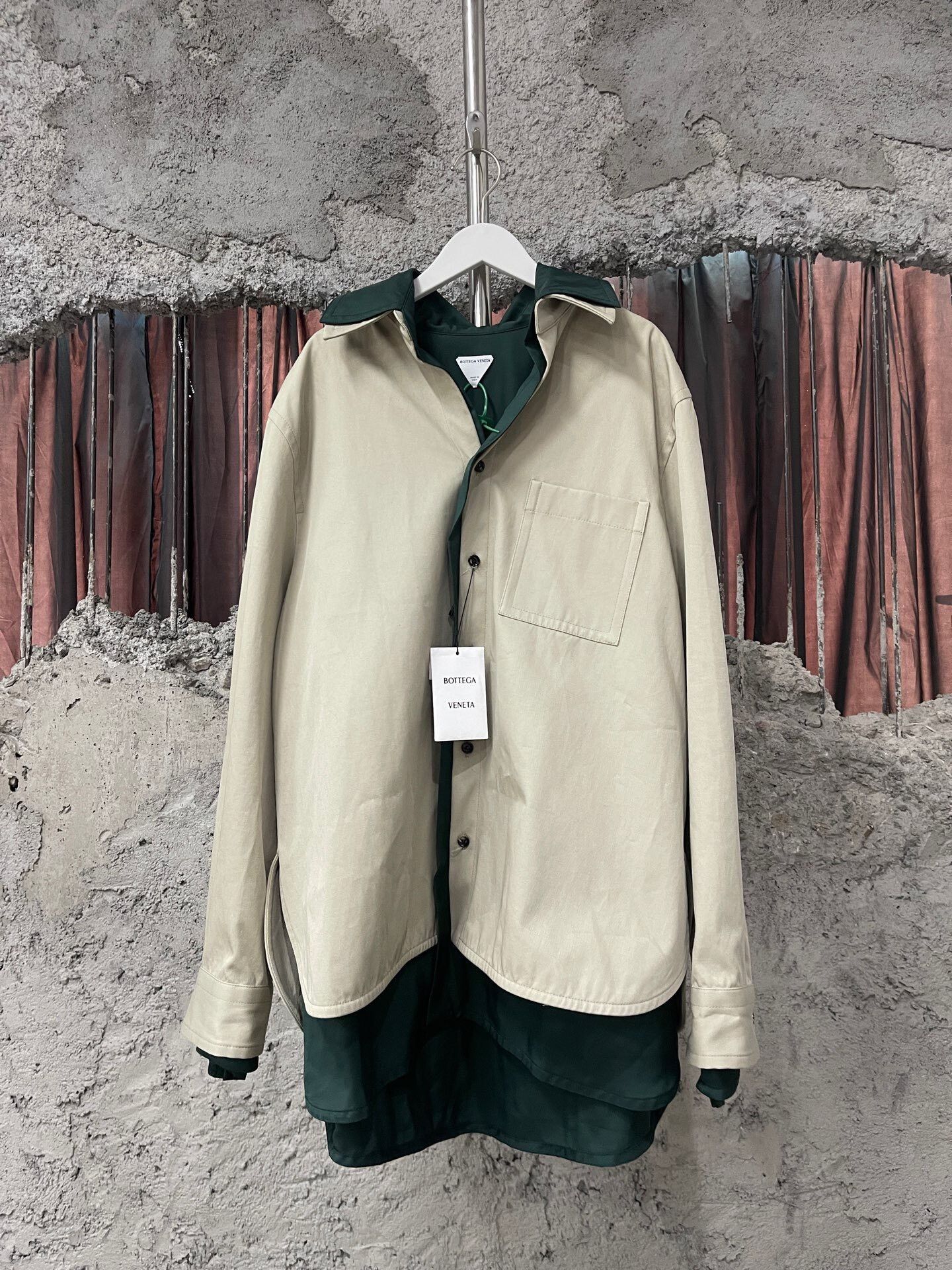 Bottega Veneta Bottega Veneta Double Layered Shirt Jacket Size US L / EU 52-54 / 3 - 1 Thumbnail