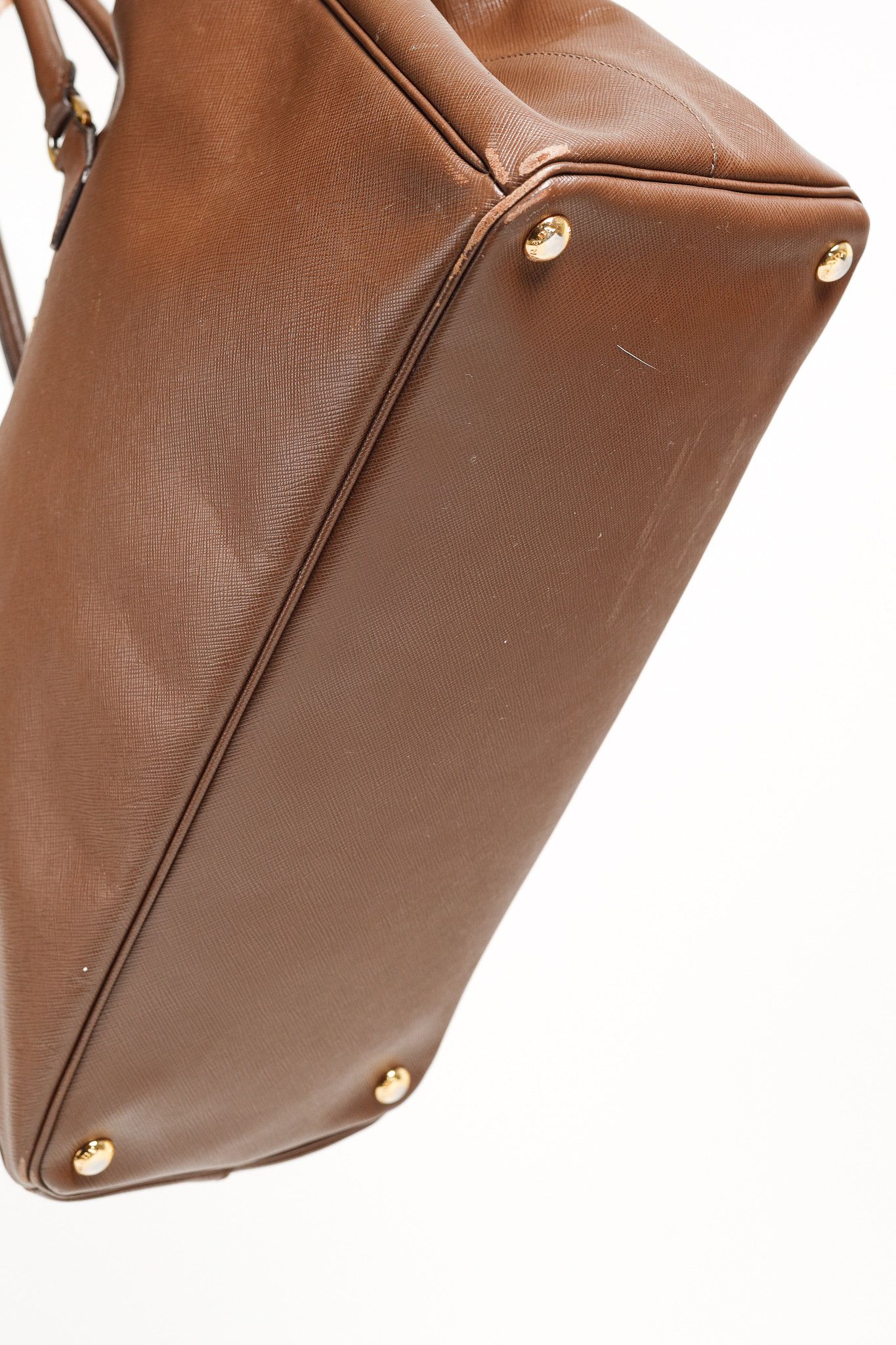 Prada Prada Galleria Medium Brown Saffiano Leather Tote Size ONE SIZE - 5 Thumbnail