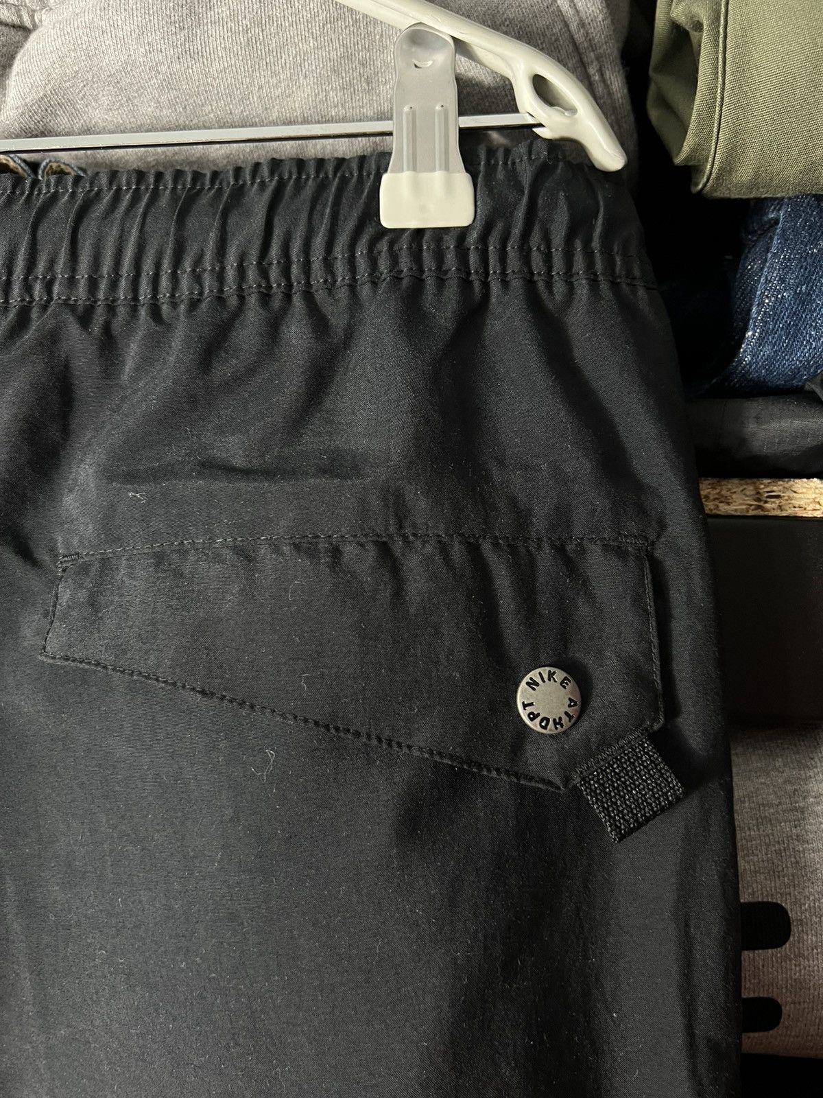 Nike 📌 Y2K Nike Utility Track Cargo Pants Vintage Black Techwear Size US 34 / EU 50 - 11 Thumbnail