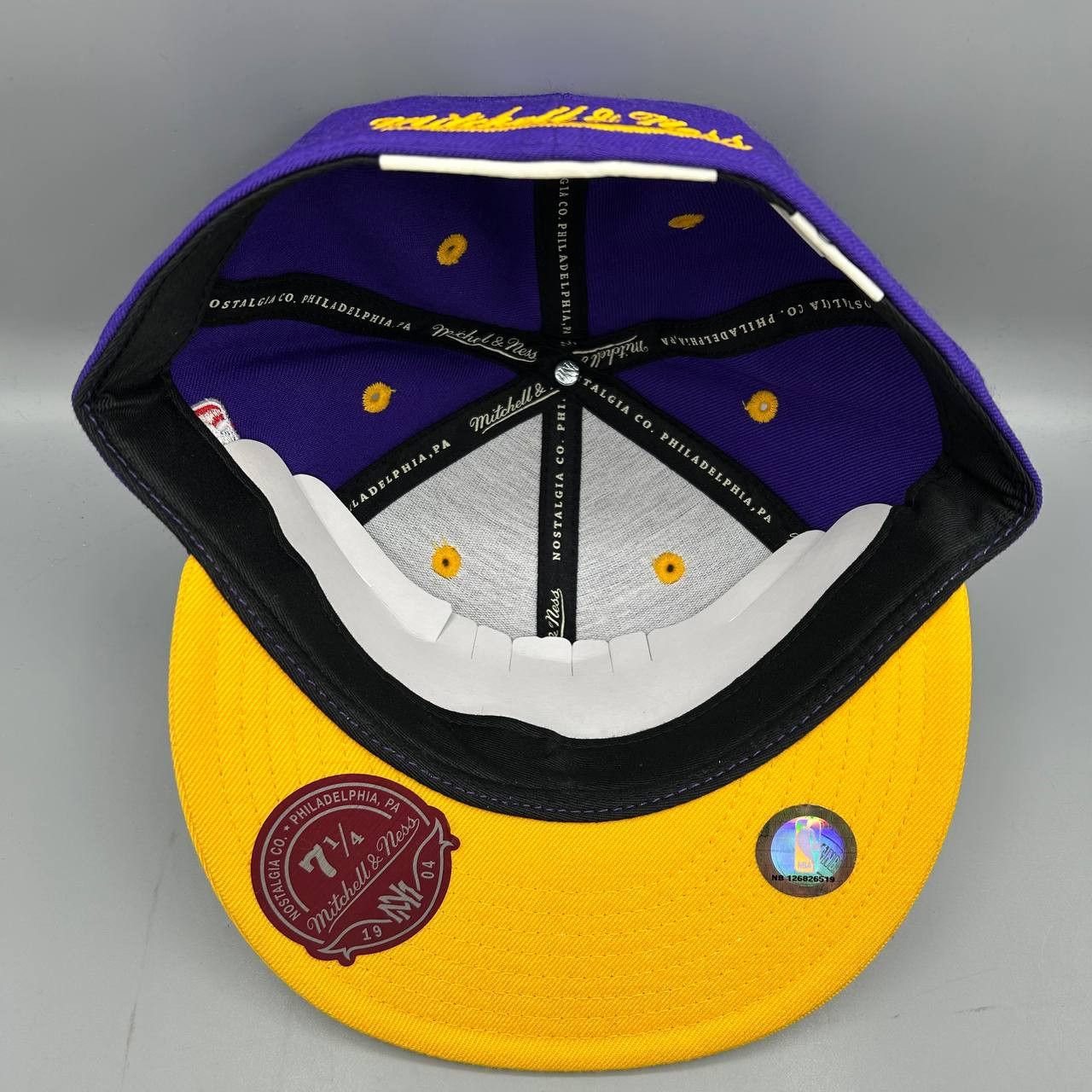 Mitchell & Ness Los Angeles LA Lakers Hat Men 7 1/4 NBA Fitted Cap Wool Size ONE SIZE - 2 Thumbnail