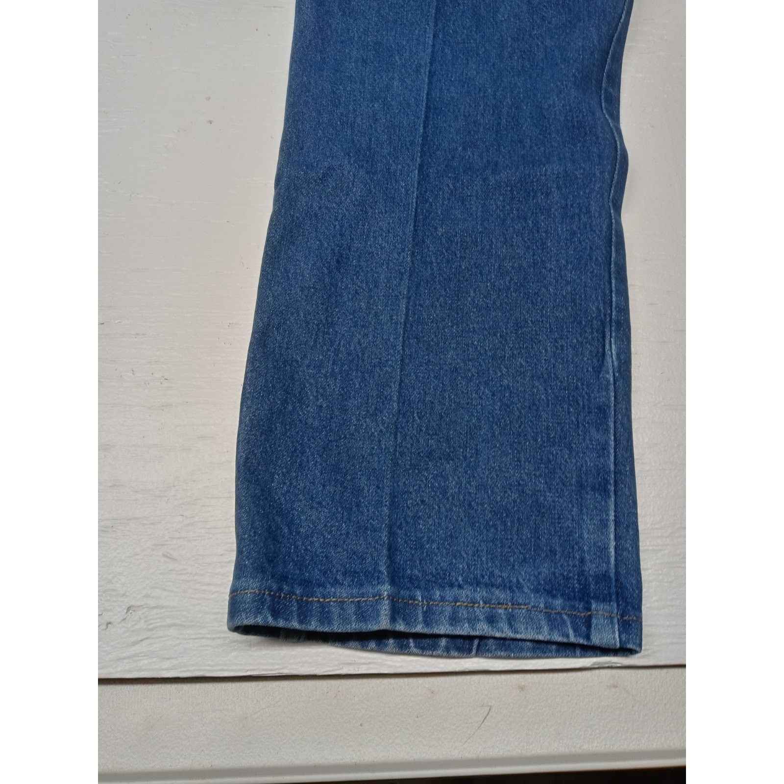 Wrangler Wrangler (38x30) Men's Straight Fit Blue Denim Jeans Size US 38 / EU 54 - 5 Thumbnail