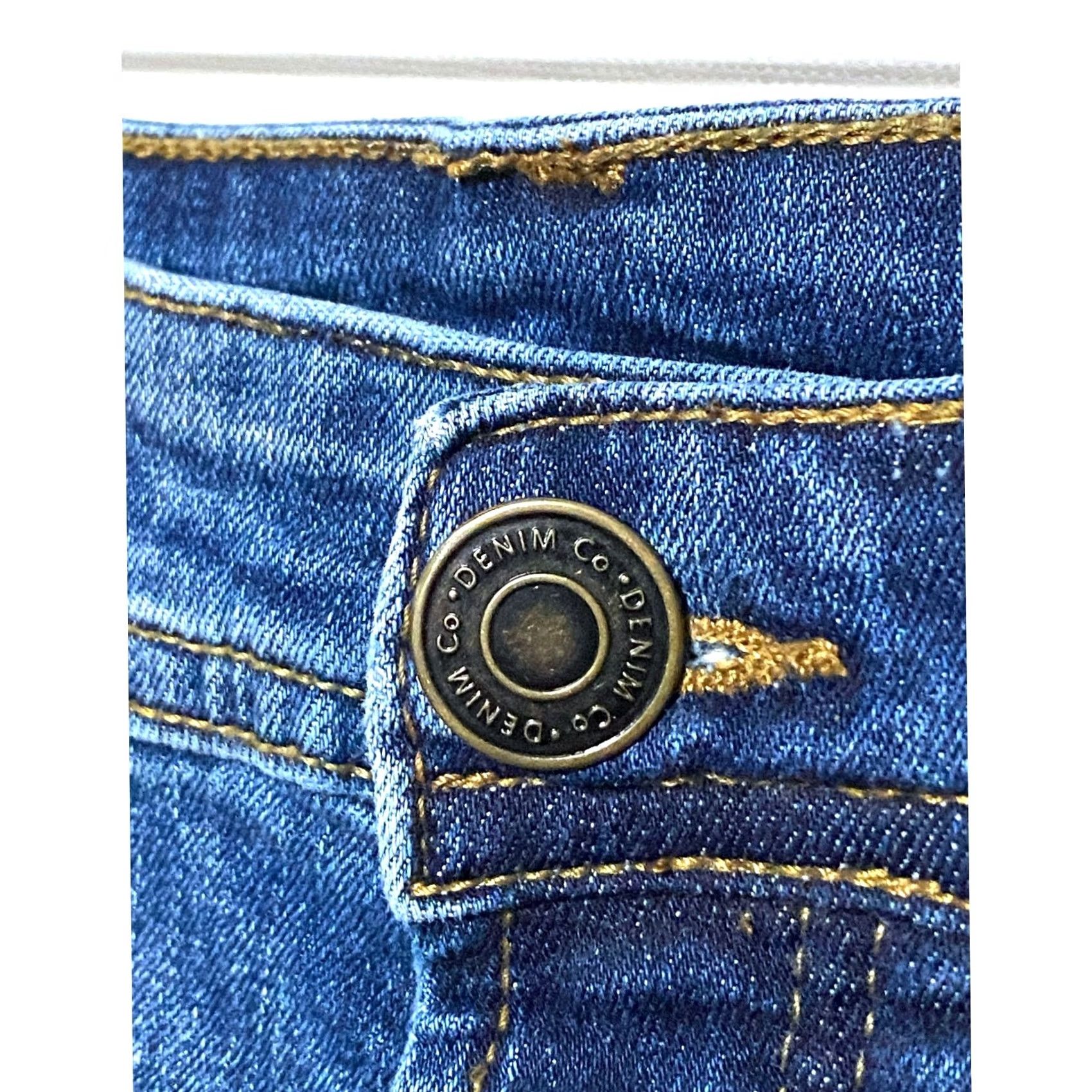 CO VINTAGE Denim Co Est 1969 Jeans Button Fly Slim Leg Blue Denim Mens 30 x 32 Stretch Jeans Mens Size US 30 / EU 46 - 3 Thumbnail