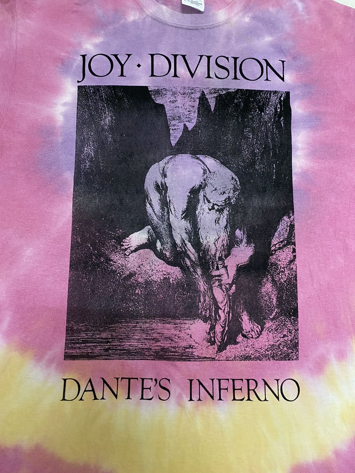 Band Tees × Joy Division × Vintage Y2K Joy Division Dante’s Inferno Tye Dye T-Shirt (C2) Size US M / EU 48-50 / 2 - 3 Thumbnail