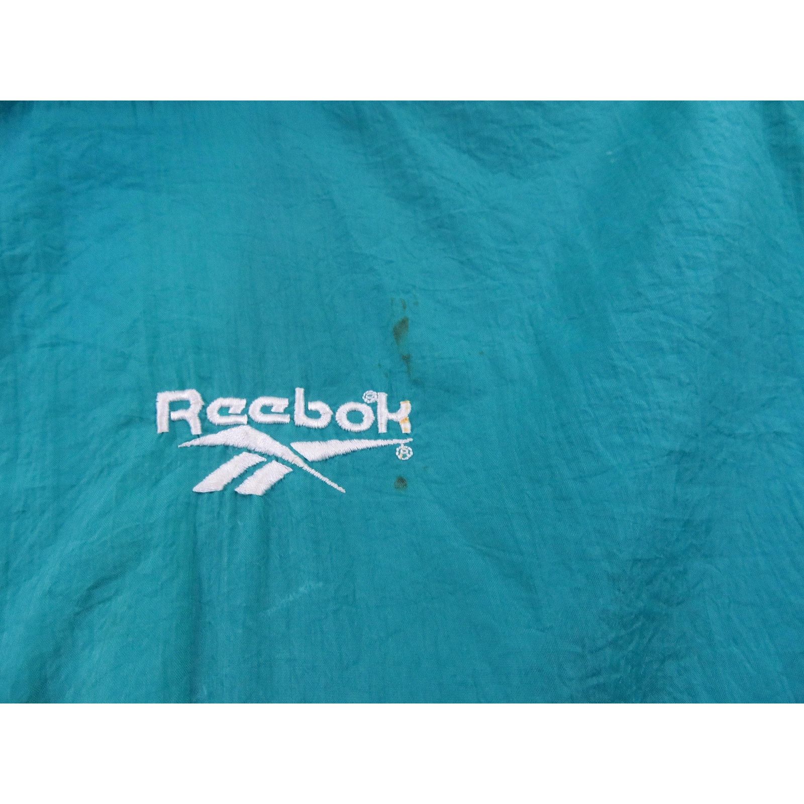 Reebok Reebok Windbreaker Blue Green White zip up Jacket Sz L 1990s Size US L / EU 52-54 / 3 - 4 Thumbnail