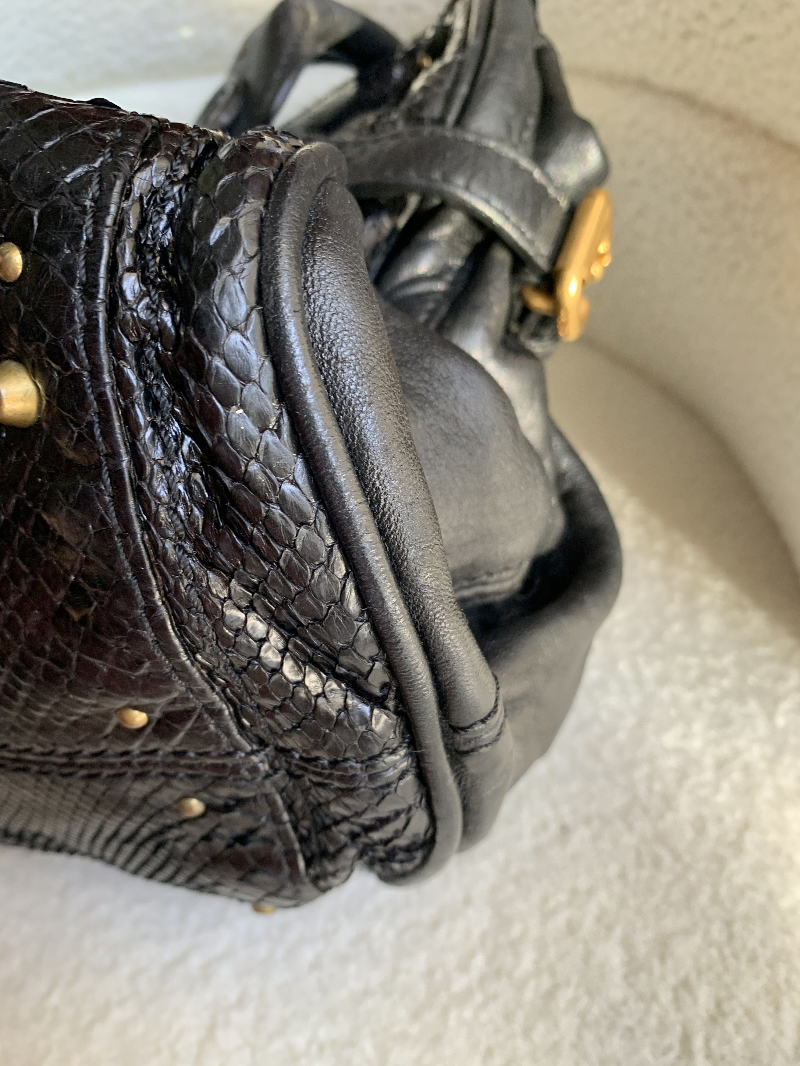 Chloe Authentic Chloe Python Paddington Leather handbag Size ONE SIZE - 9 Thumbnail
