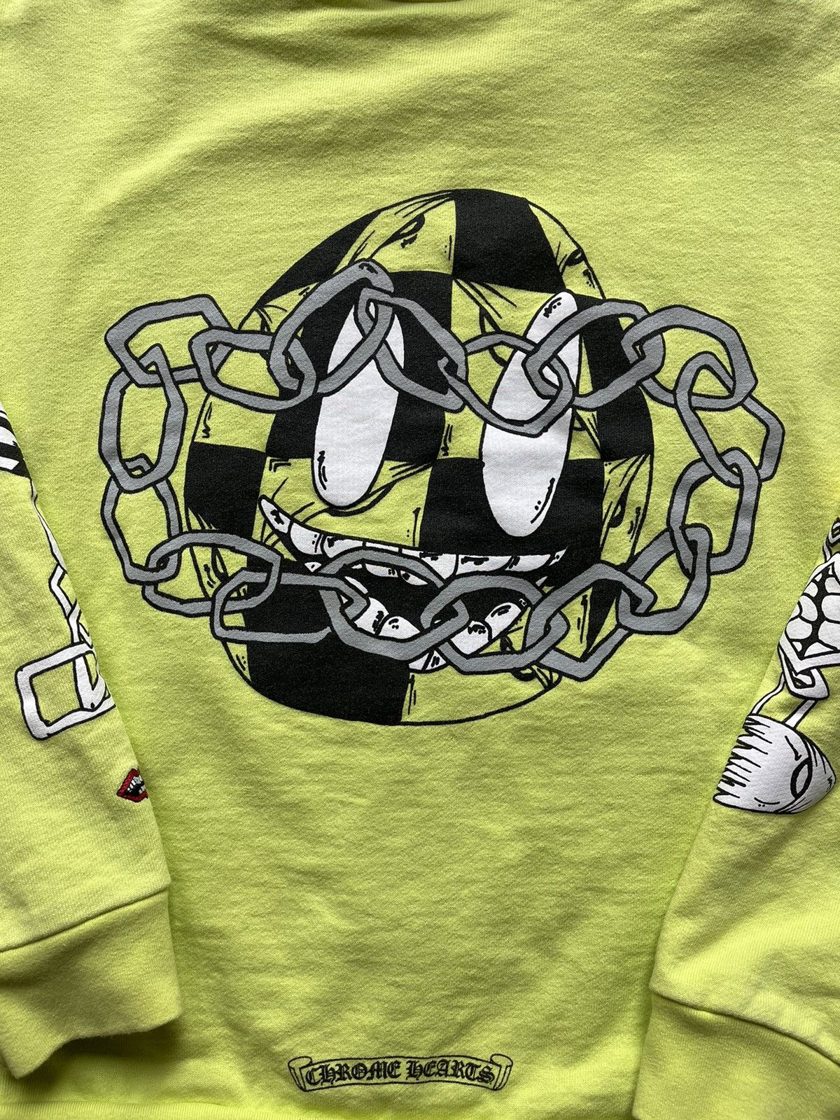 Chrome Hearts Matty Boy Link Thermal Lined Zip-Up Hoodie