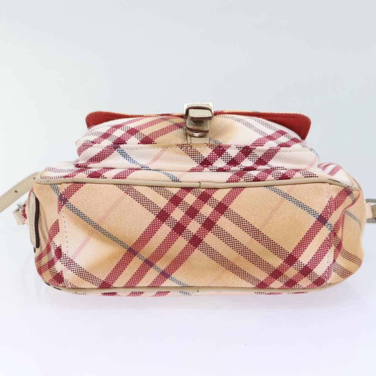 Burberry Burberry Nova Check Blue Label Shoulder Bag Canvas White Red Size ONE SIZE - 5 Thumbnail