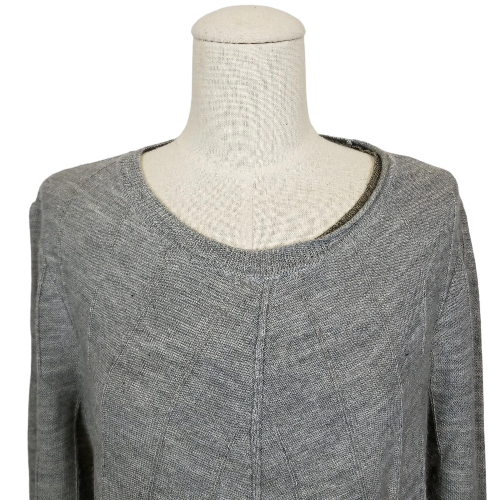 Other Ischiko Asymmetrical Wool Blend Sweater Gray Sz 0 Size S / US 4 / IT 40 - 2 Thumbnail