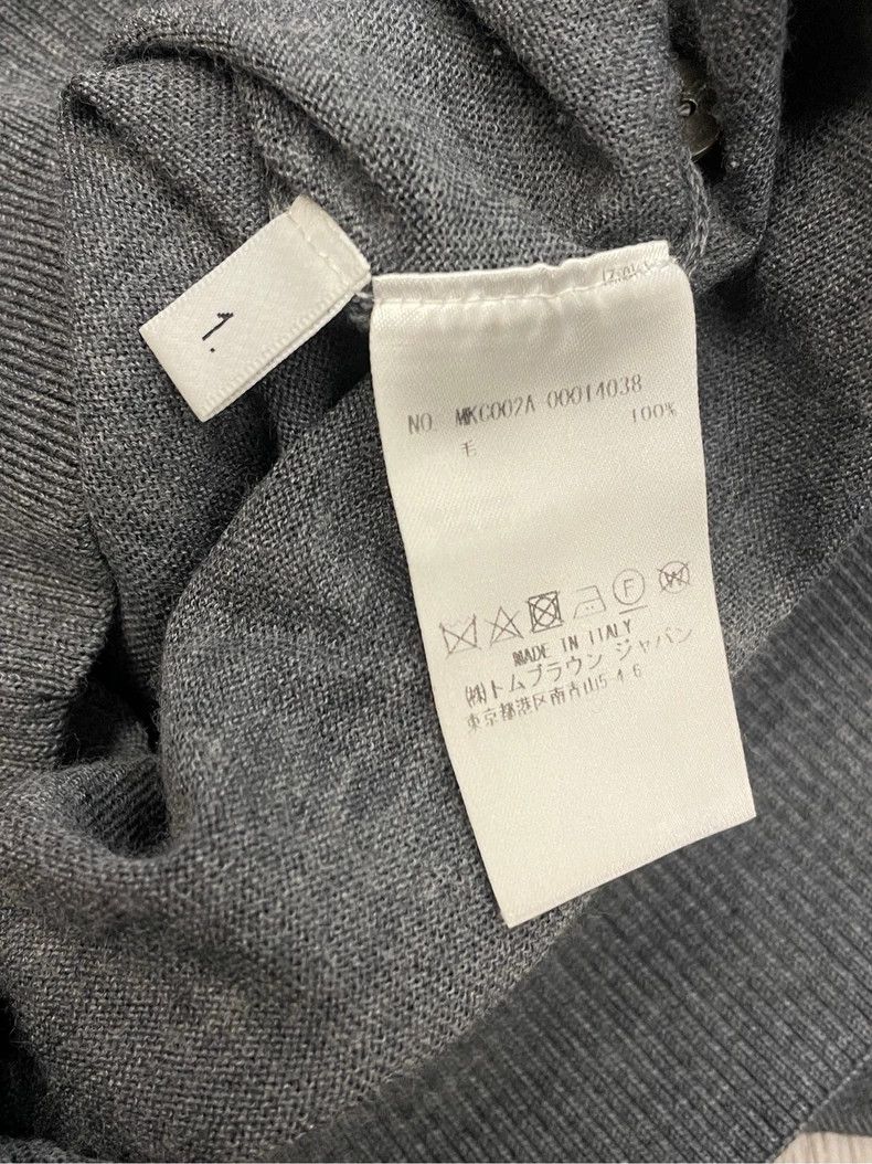 Thom Browne Thom browne Gray four-striped wool cardigan jacket 2504-Nex Size US S / EU 44-46 / 1 - 6 Thumbnail