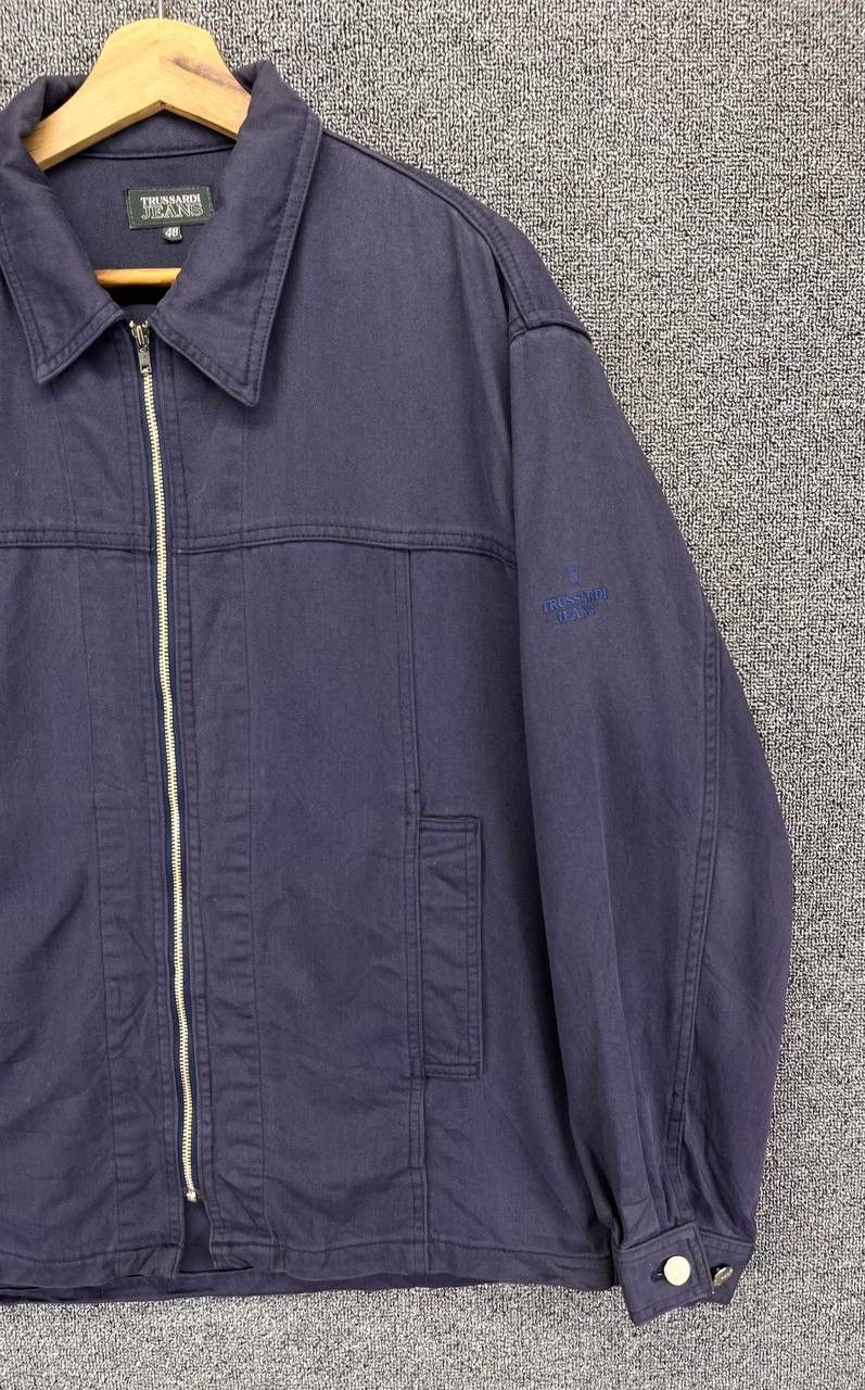 Trussardi Vintage Trussardi Jeans Luxury Rare Zip Up Jacket Size US L / EU 52-54 / 3 - 4 Thumbnail