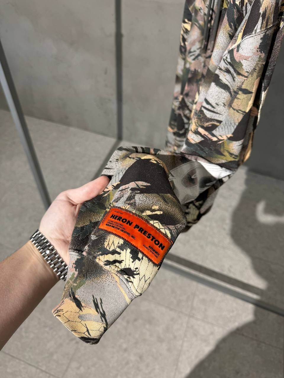 Heron Preston Heron Preston Camo Flaming Hoodie Size US L / EU 52-54 / 3 - 6 Thumbnail