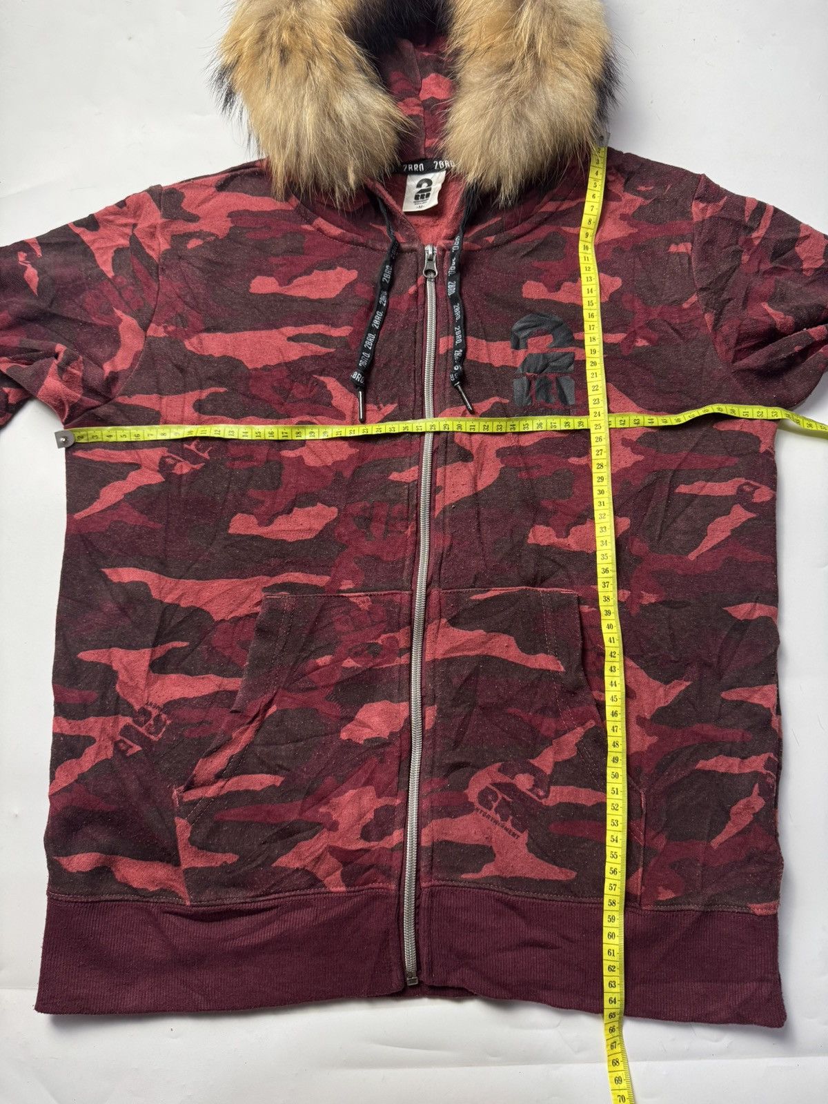 Hysteric Glamour × Japanese Brand × Le Grande Bleu (L.G.B.) Fur Hoodie Red Camo Japanese 2Bro Styled Size US M / EU 48-50 / 2 - 6 Thumbnail