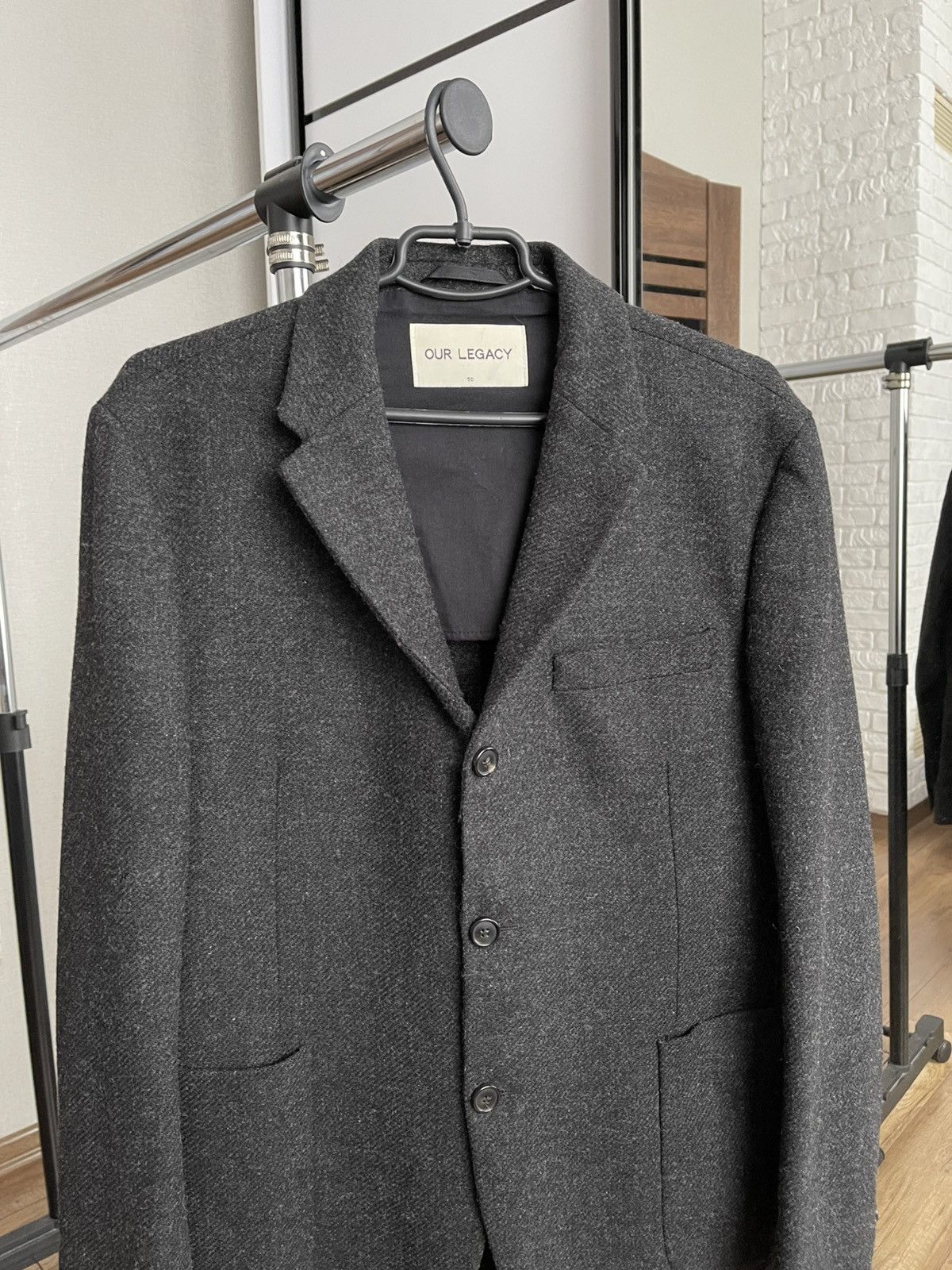 Our Legacy AW14 Our Legacy Wool Shetland Blazer Coat Jacket Size 50R - 5 Thumbnail