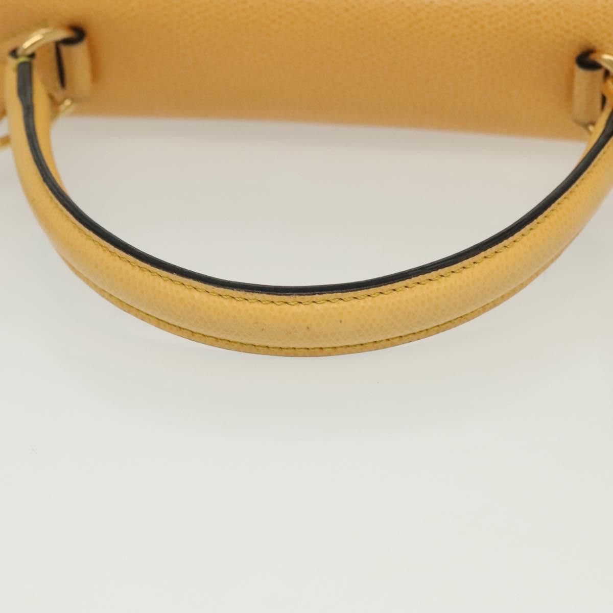 Celine CELINE Hand Bag Leather Yellow Size ONE SIZE - 7 Thumbnail