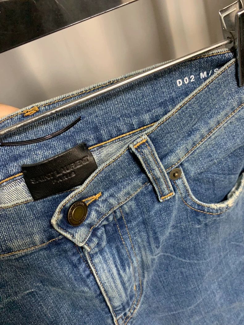 Saint Laurent Paris Saint Laurent Paris 2016FW indigo wash denim pants Size US 31 - 2 Thumbnail