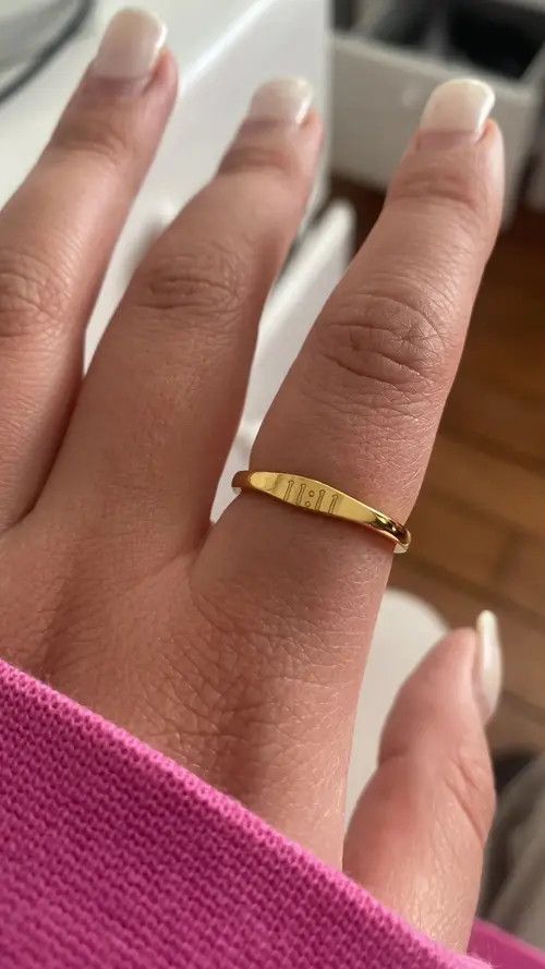 VIBE 11:11 Angel Number Rings Gold (size7-10) Size ONE SIZE - 4 Thumbnail