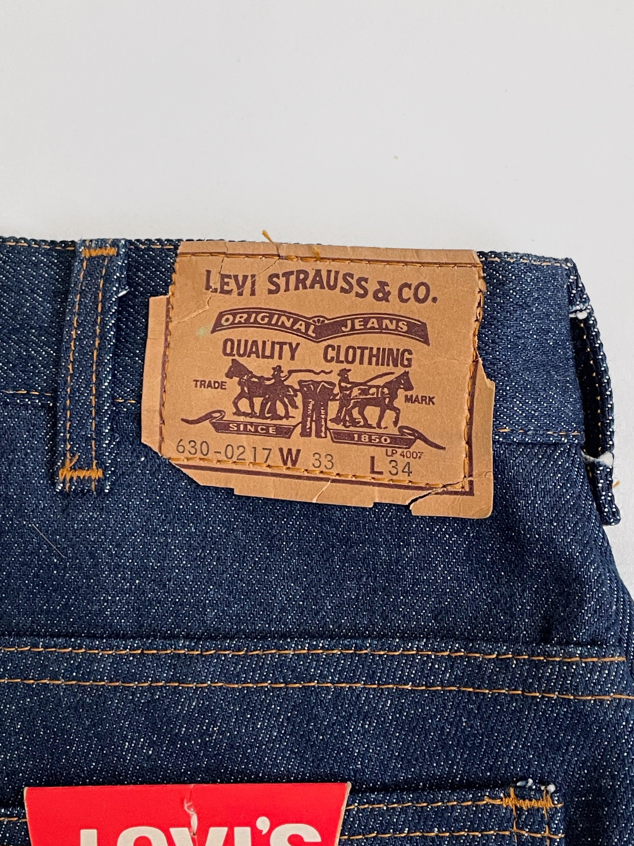 Levi's Vintage Clothing Levi's 630-0217 Orange Tab Deadstock Talon 42 Size US 33 - 7 Thumbnail
