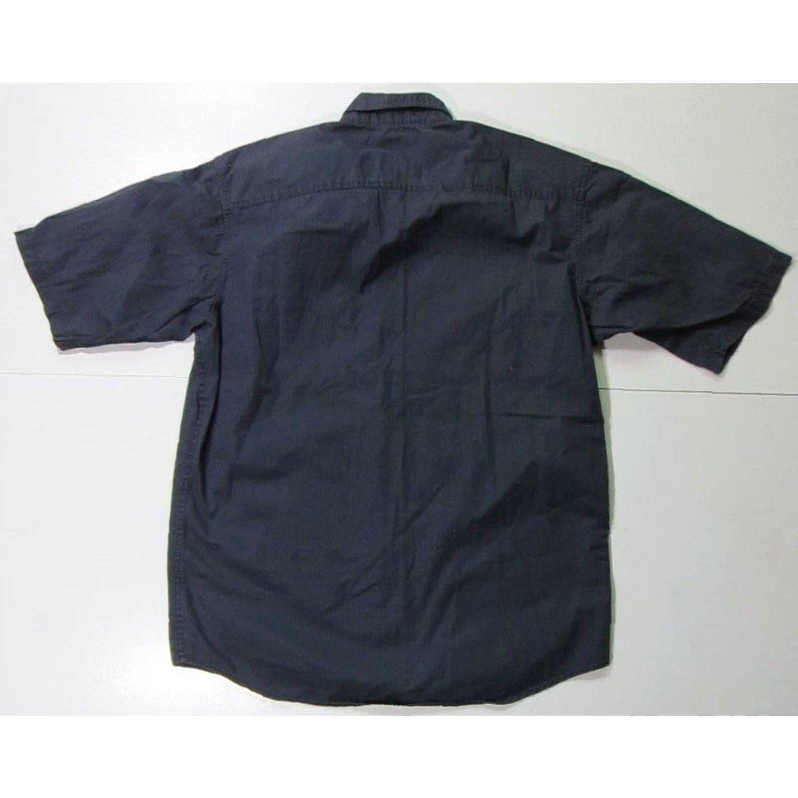Vintage RedHead Shirt Men L Tall Navy Blue 100% Cotton Button Down Short Sleeve Size US L / EU 52-54 / 3 - 2 Thumbnail