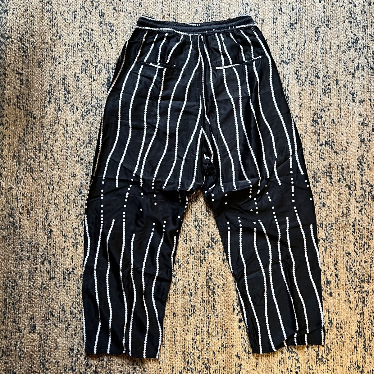 Kapital Pearl Drunk Stripe Easy Pants - Black Size 4 L XL Size US 34 / EU 50 - 6 Thumbnail