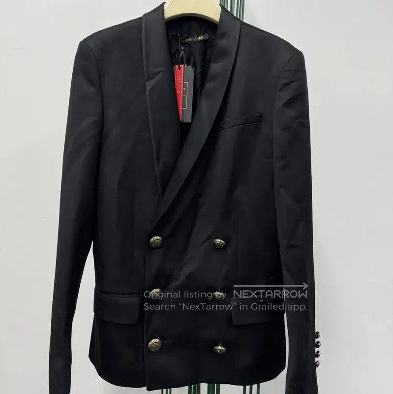 Balmain Balmain Black Cotton Embroidered Long Sleeve Jacket . Size US M / EU 48-50 / 2 - 1 Thumbnail