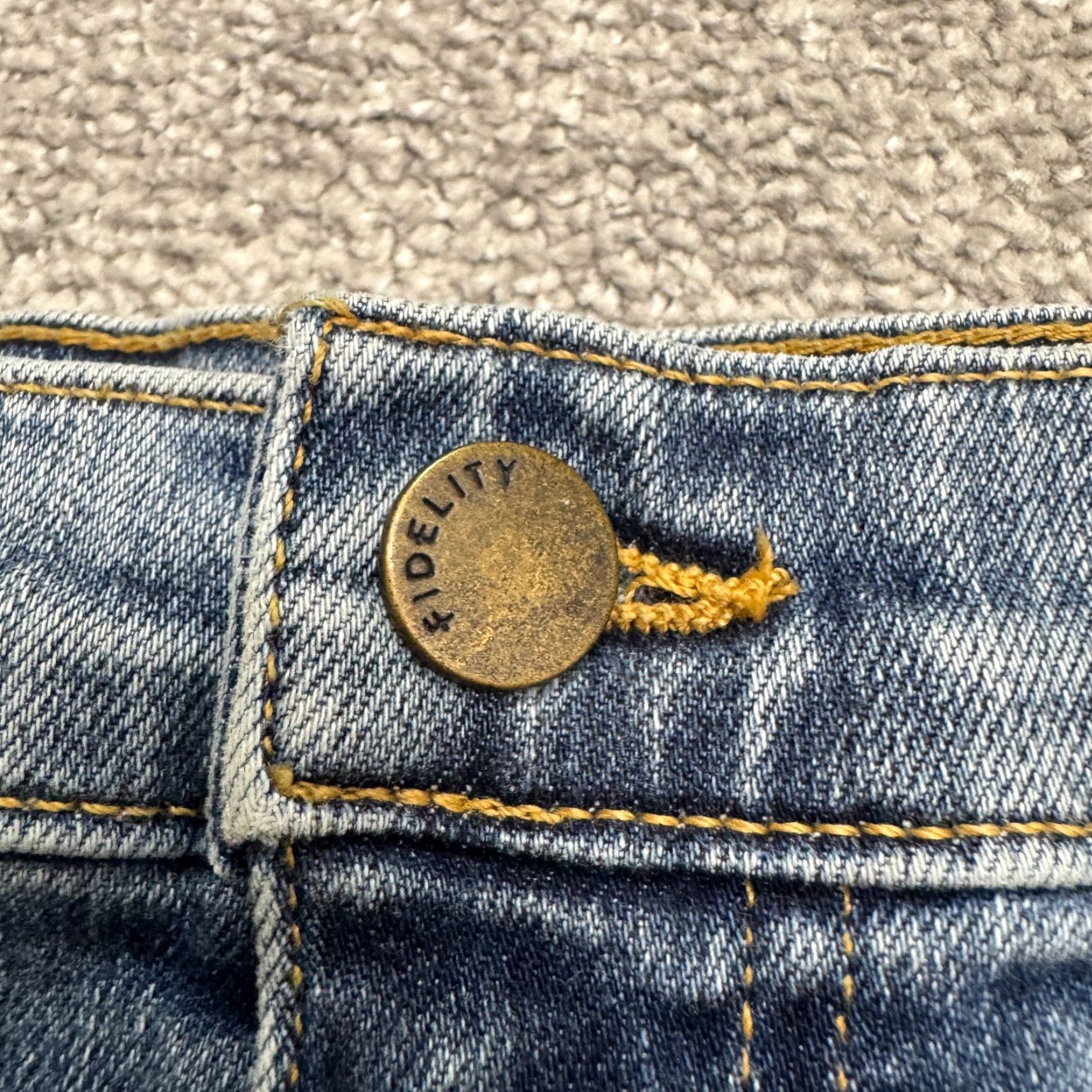 Vintage Fidelity Denim AXL Crop Girlfriend Jeans Womens 27 Blue Denim Stretch Medium Cropped 5-Pocket City Outdoor Vintage No WOMENS Size 27" / US 4 / IT 40 - 3 Thumbnail