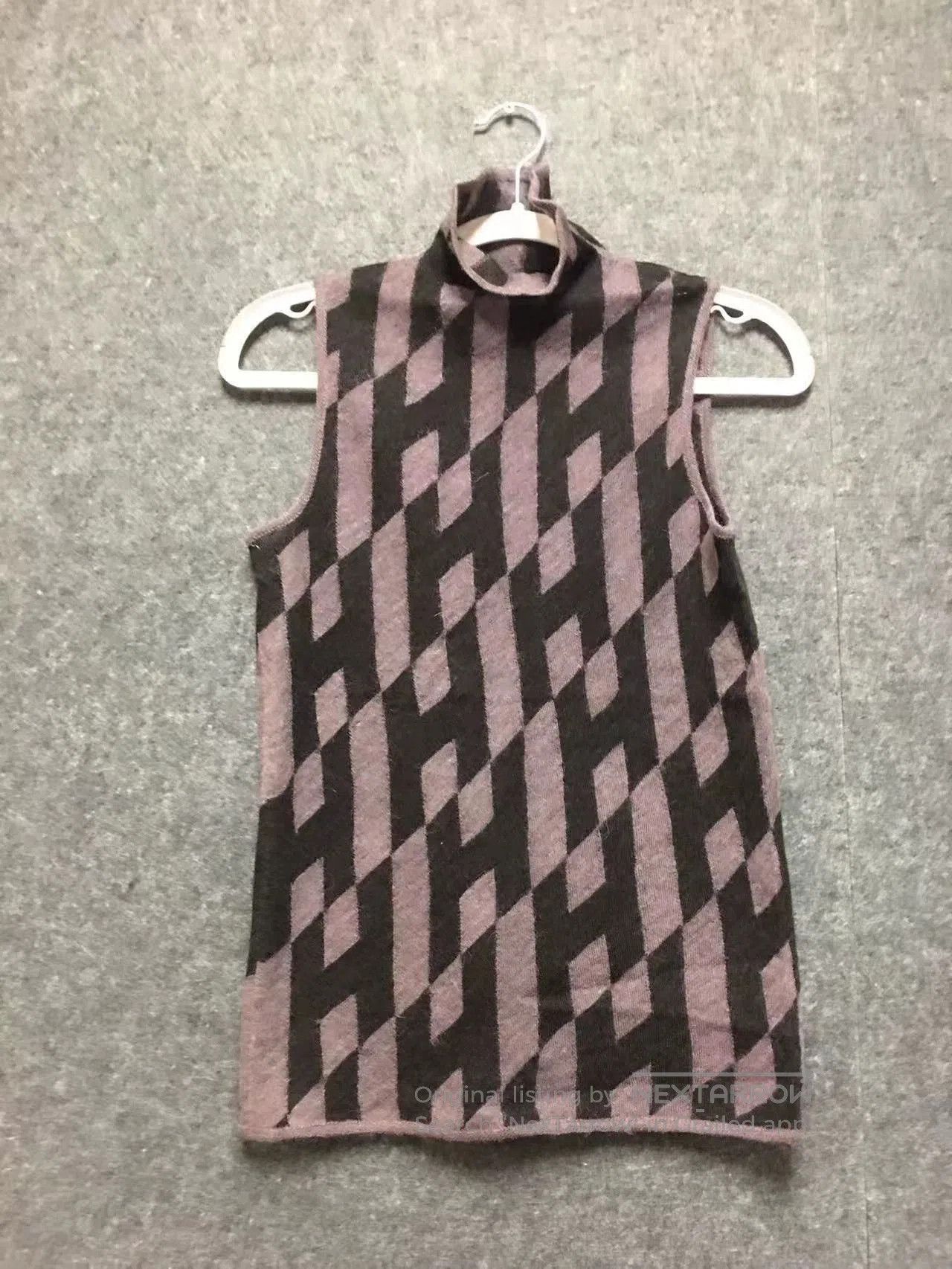 Hermes Hermes Argyle Sleeveless Knit Vest. Size M / US 6-8 / IT 42-44 - 1 Thumbnail