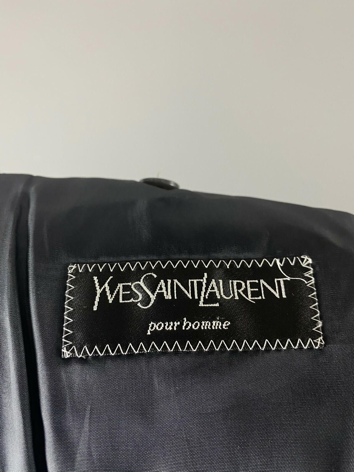 Saint Laurent Paris Men Yves Saint Laurent Pour Homme Blazer Sport Coat Size 52 Size 40R - 11 Thumbnail