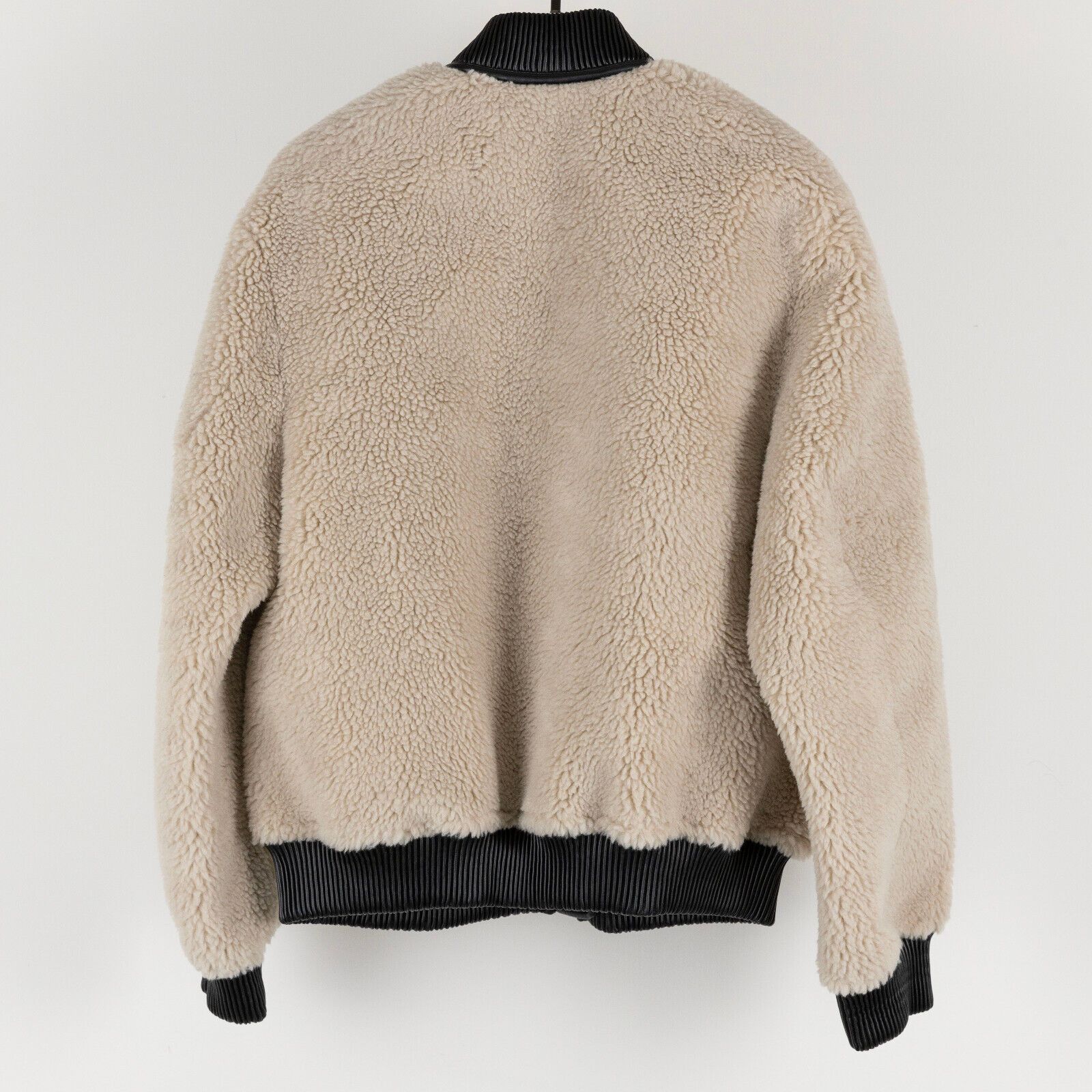 The Kooples The Kooples Women Faux Fur Bomber Jacket Ecru Size 2/M Size M / US 6-8 / IT 42-44 - 4 Thumbnail