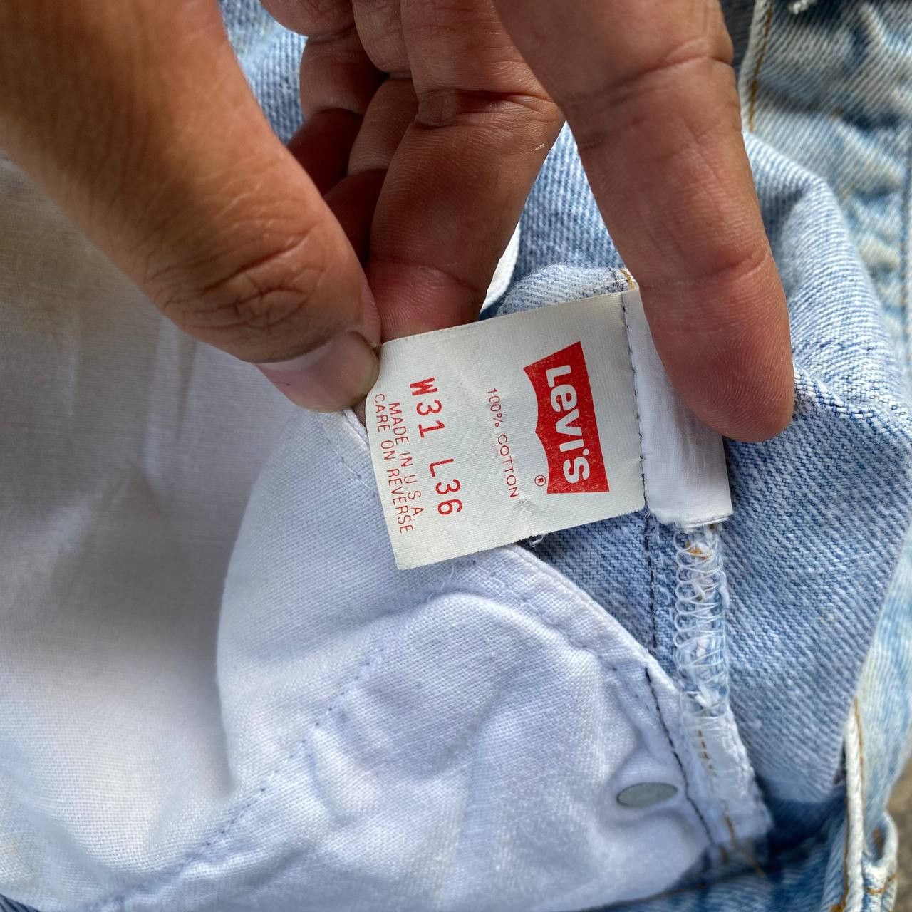 Levi's × Vintage VINTAGE 1989 LEVIS 501XXSTONEWASH DIRTY 555 BUTTON W29X32.5 Size US 29 - 11 Thumbnail