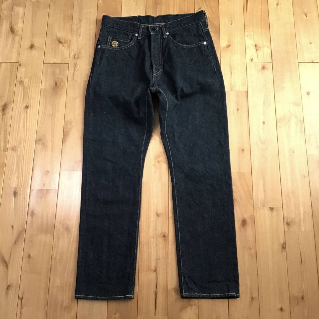 Bape BAPE milo logo denim pants a bathing ape NIGO ★size S Size US 30 / EU 46 - 2 Thumbnail