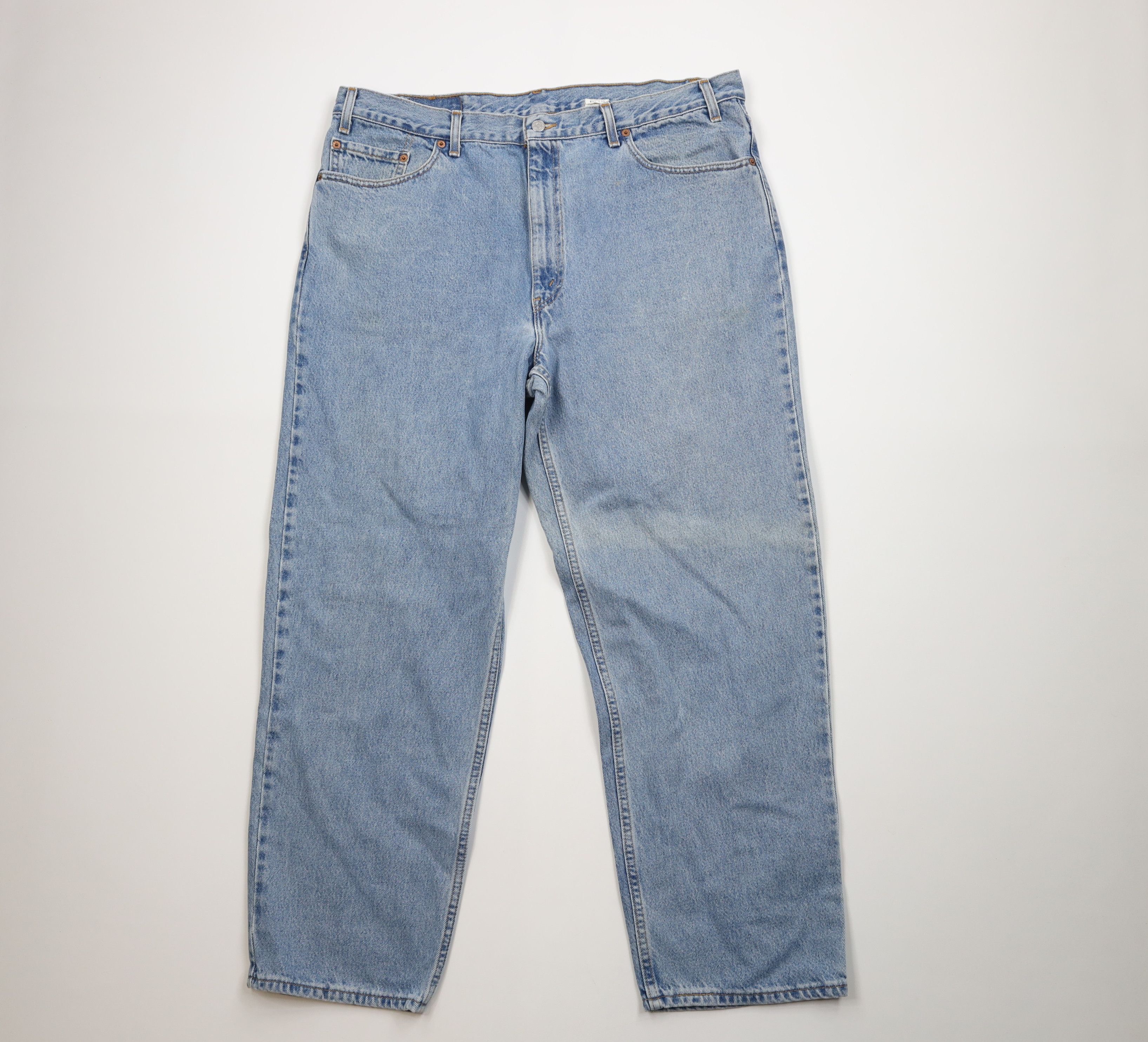 Levi's Vintage Y2K 2002 Levis 550 Relaxed Fit Denim Jeans Blue USA Size US 42 / EU 58 - 1 Thumbnail