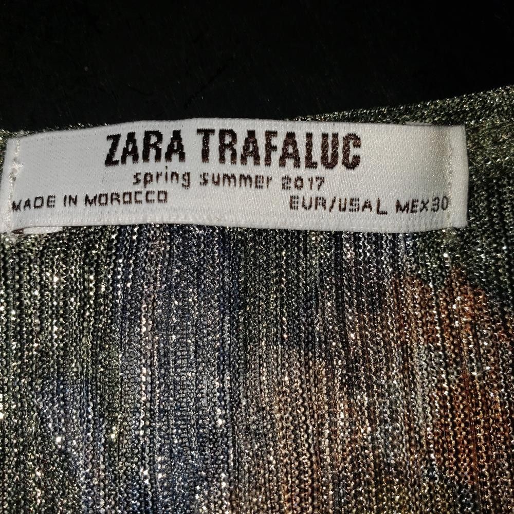 Zara CT341 Zara Floral A-symmetrical Dress L Size L / US 10 / IT 46 - 8 Thumbnail