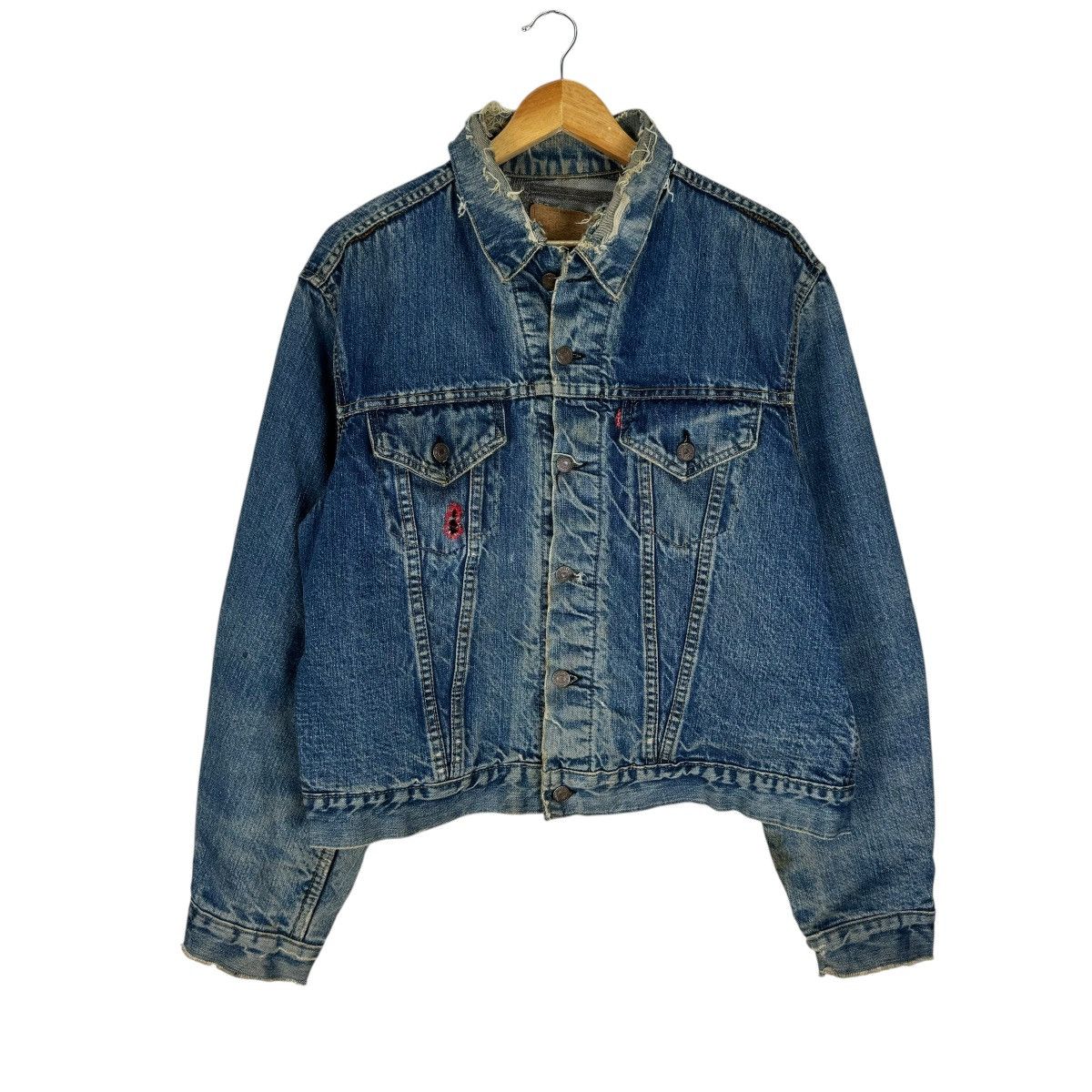 Levi's ⚡️60s LEVI’S BIG E TYPE 3 TRUCKER DENIM JEANS JACKET Size US L / EU 52-54 / 3 - 5 Thumbnail